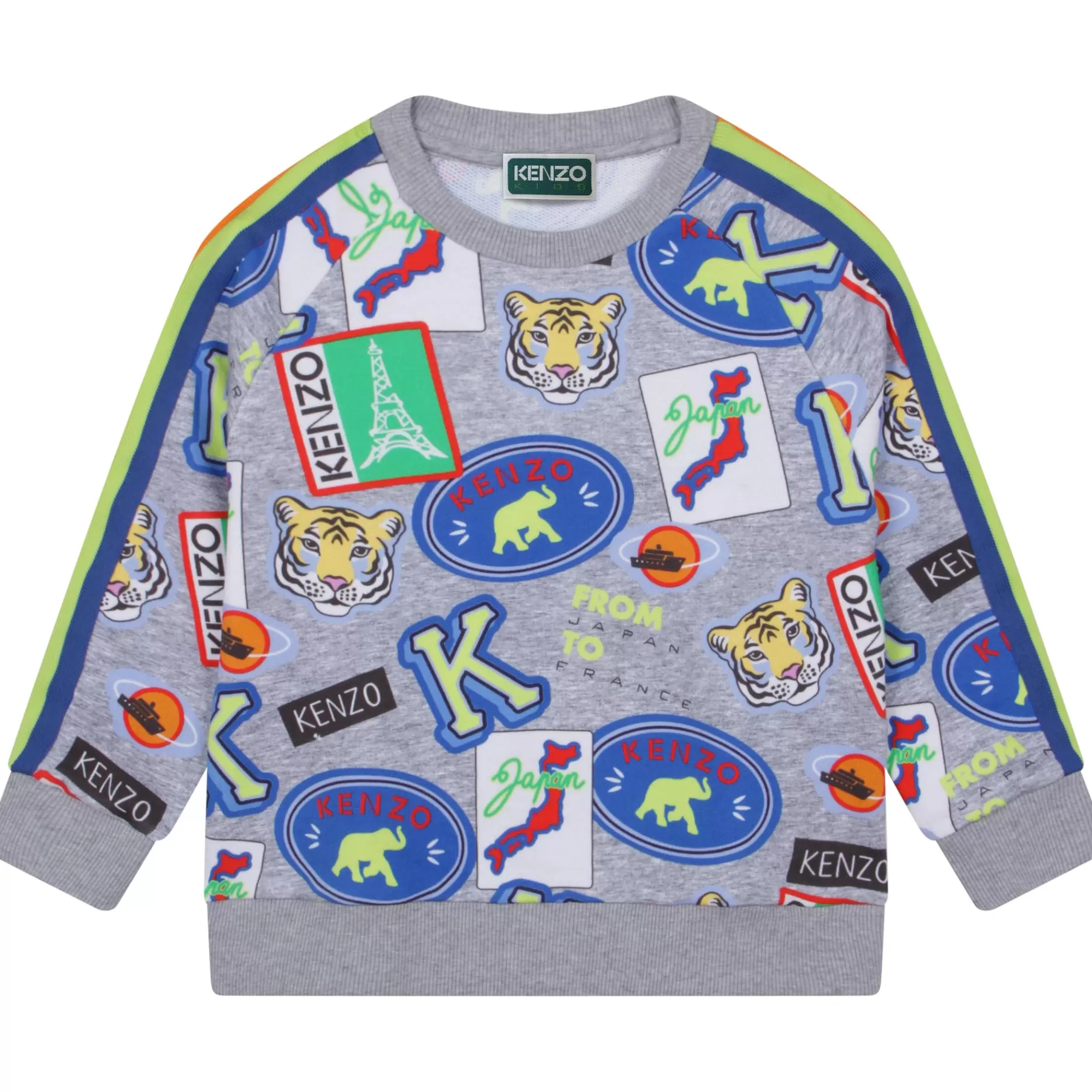 Garçon KENZO KIDS Sweat-Shirt Imprime En Coton