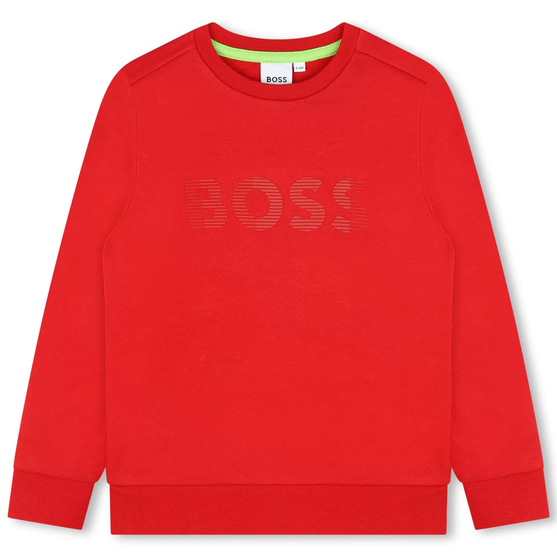 Garçon BOSS Sweat-Shirt Molleton Col Rond