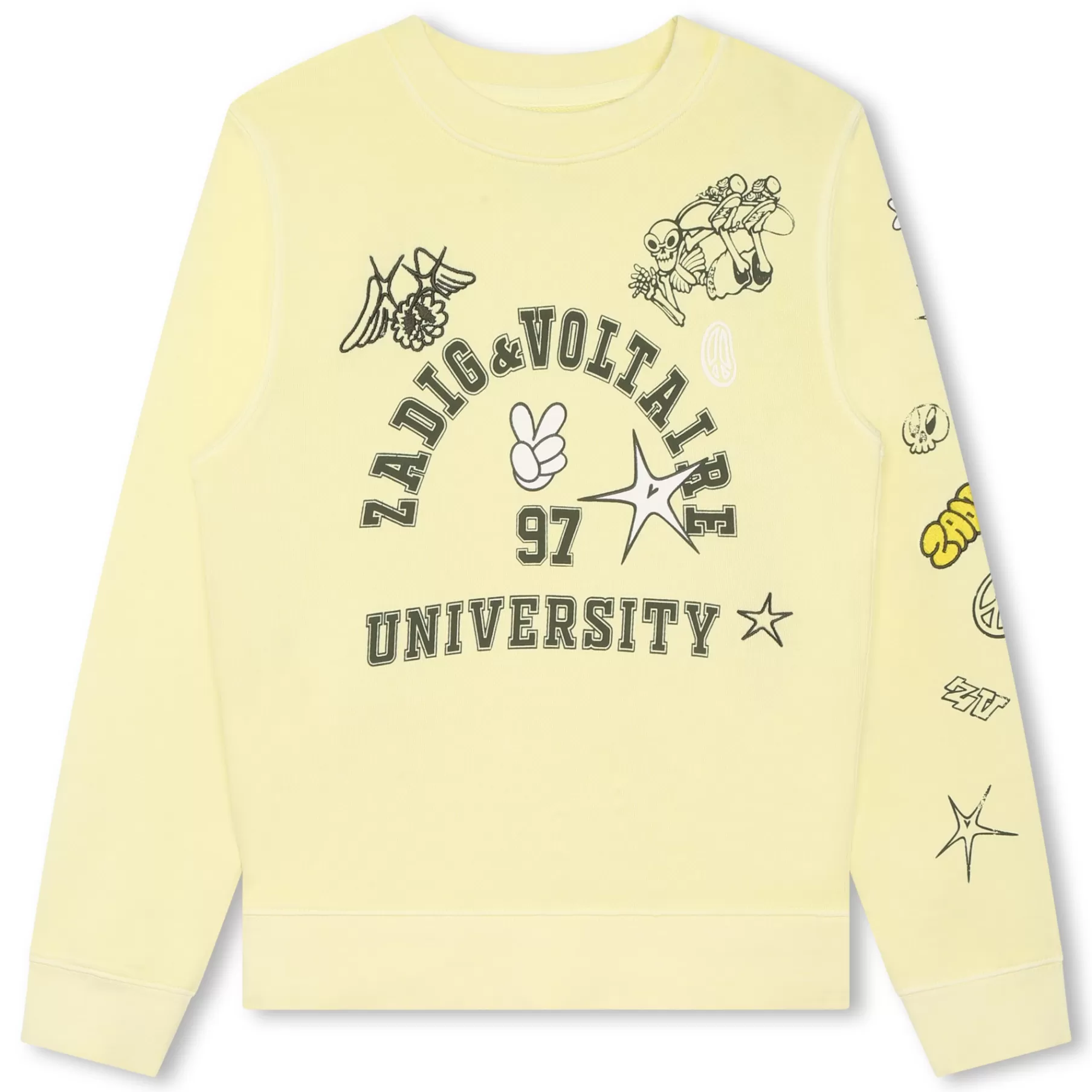 Garçon ZADIG & VOLTAIRE Sweat-Shirt Molletonne Coton