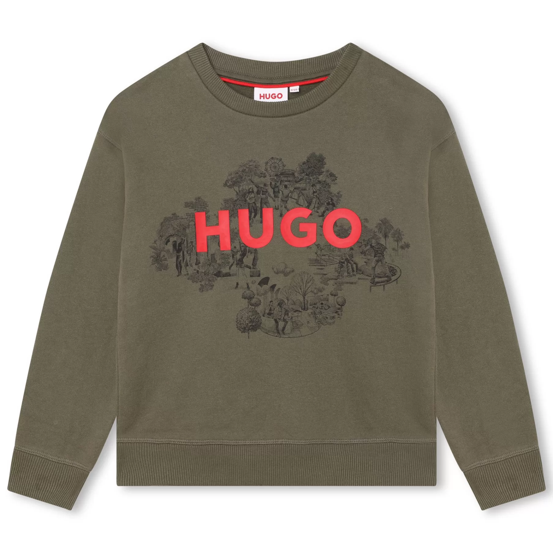 Garçon HUGO Sweat-Shirt Molletonne Imprime