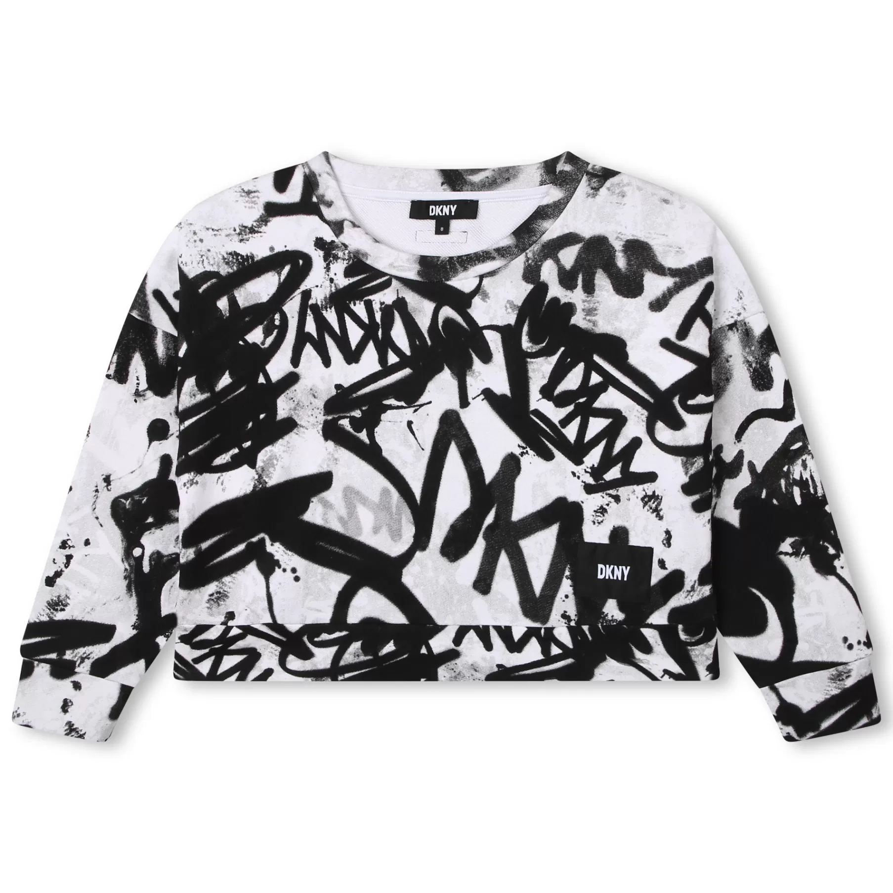 Fille DKNY Sweat-Shirt Molletonne Imprime