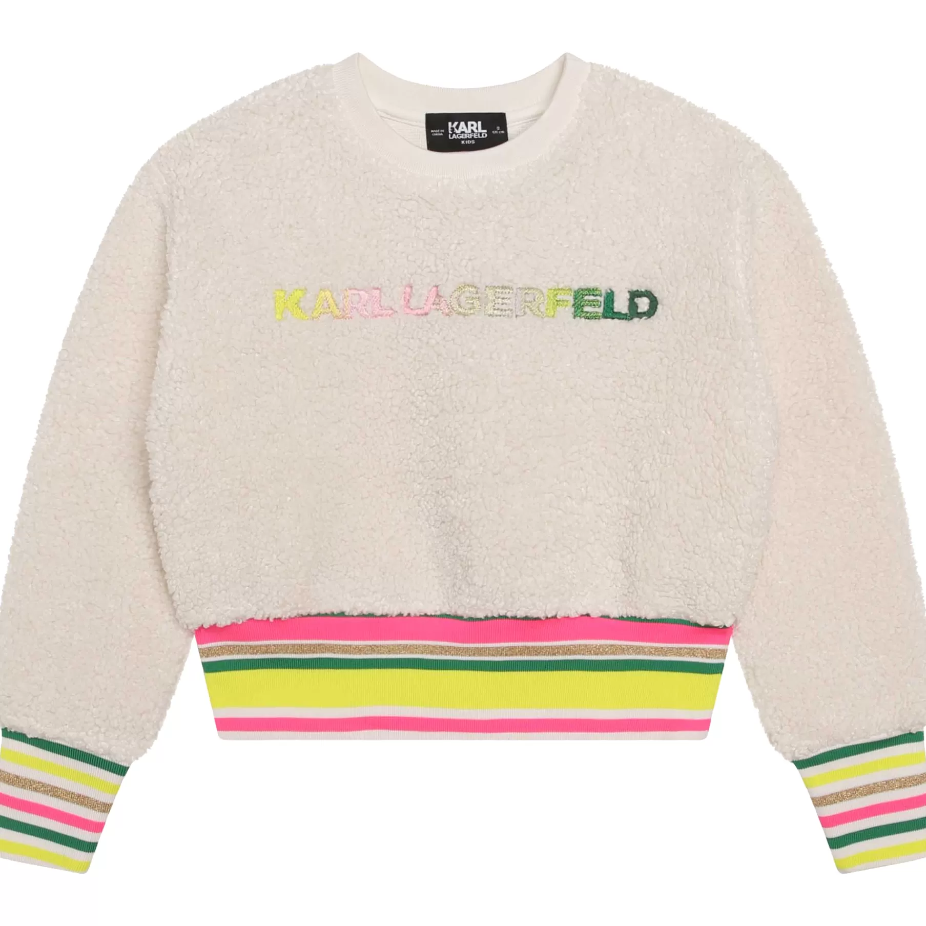 Fille KARL LAGERFELD KIDS Sweat-Shirt Polaire Moutonnee