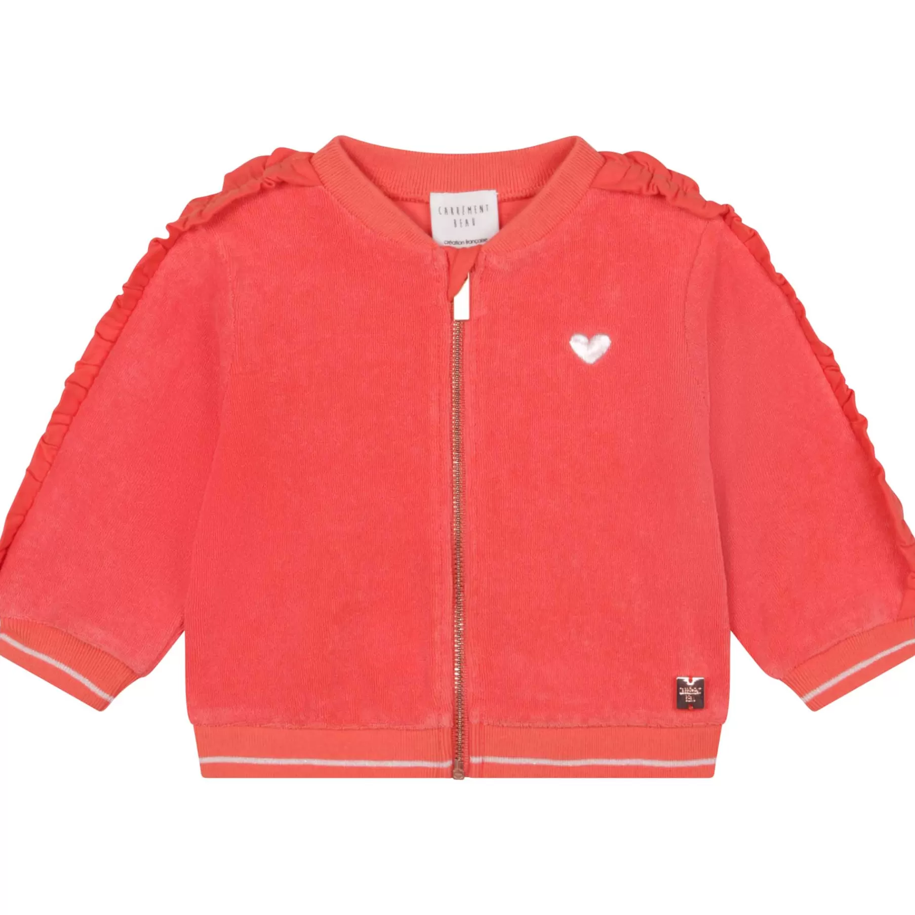 Fille CARREMENT BEAU Sweat-Shirt Zippe En Eponge