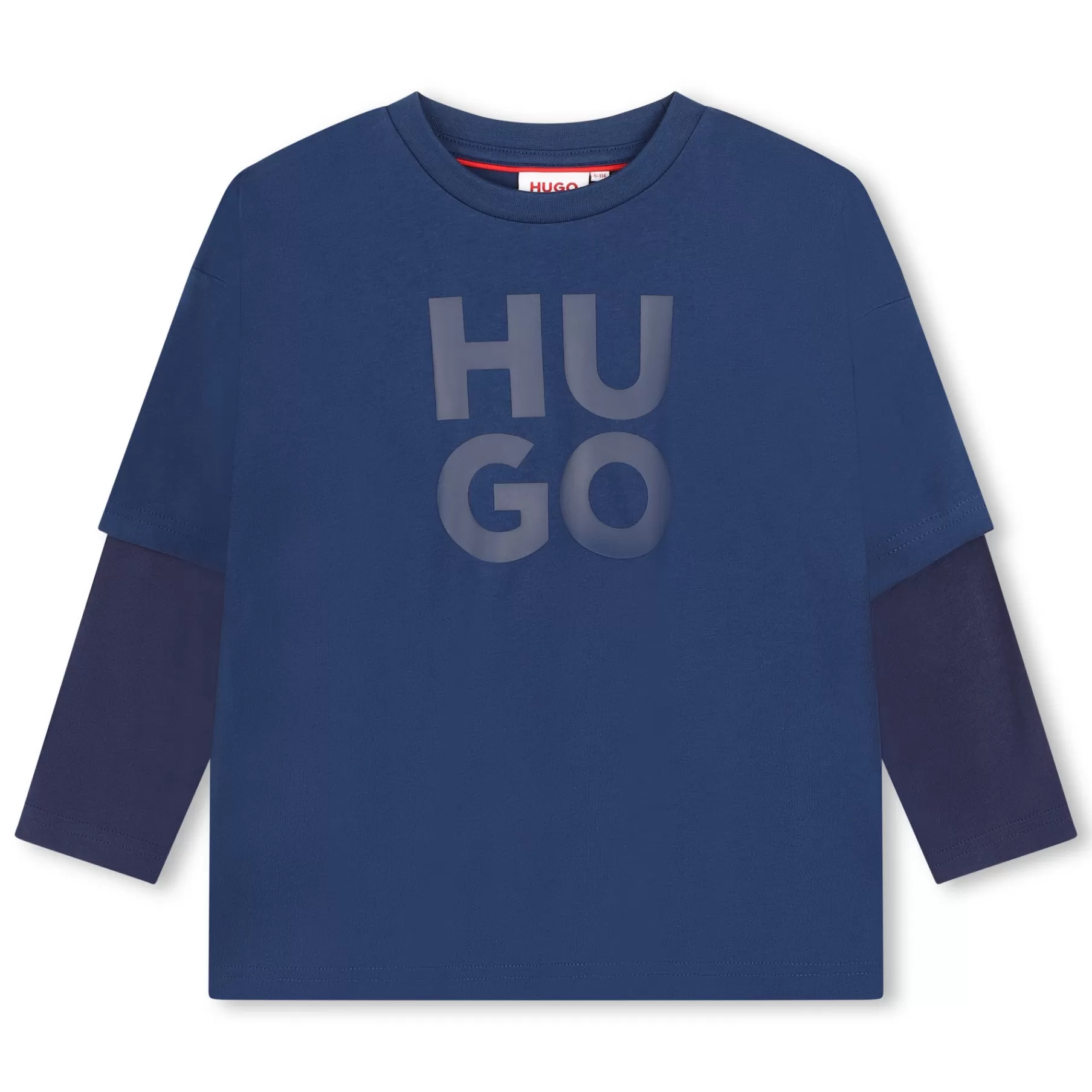 Garçon HUGO T-Shirt 2-En-1 Avec Logo