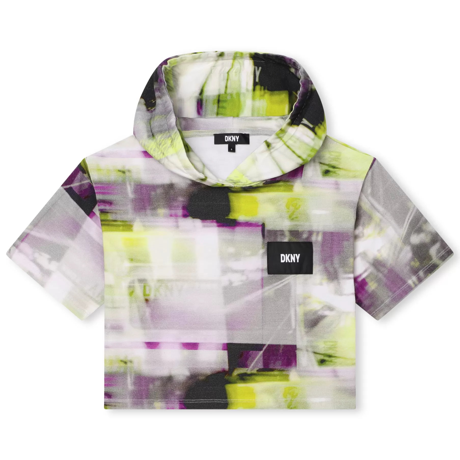 Fille DKNY T-Shirt A Capuche En Coton