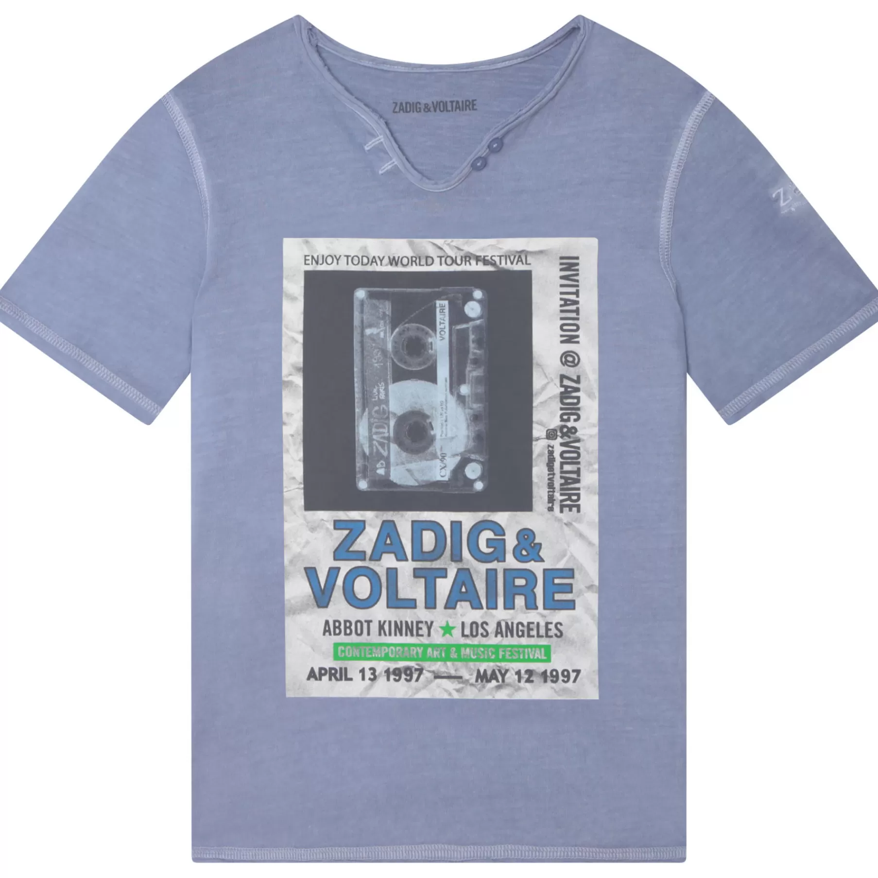 Garçon ZADIG & VOLTAIRE T-Shirt A Imprime Devant