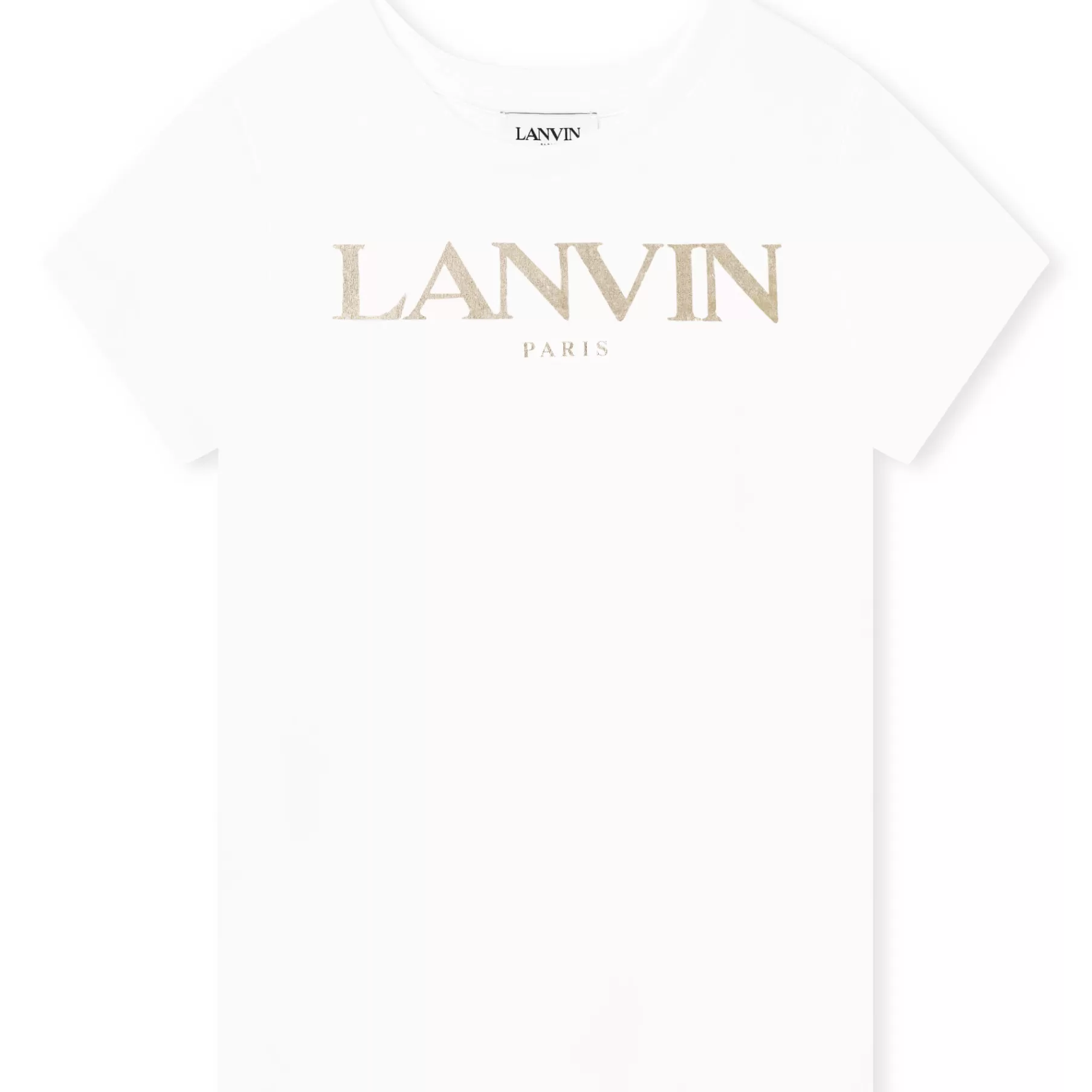 Fille LANVIN T-Shirt A Logo Dore
