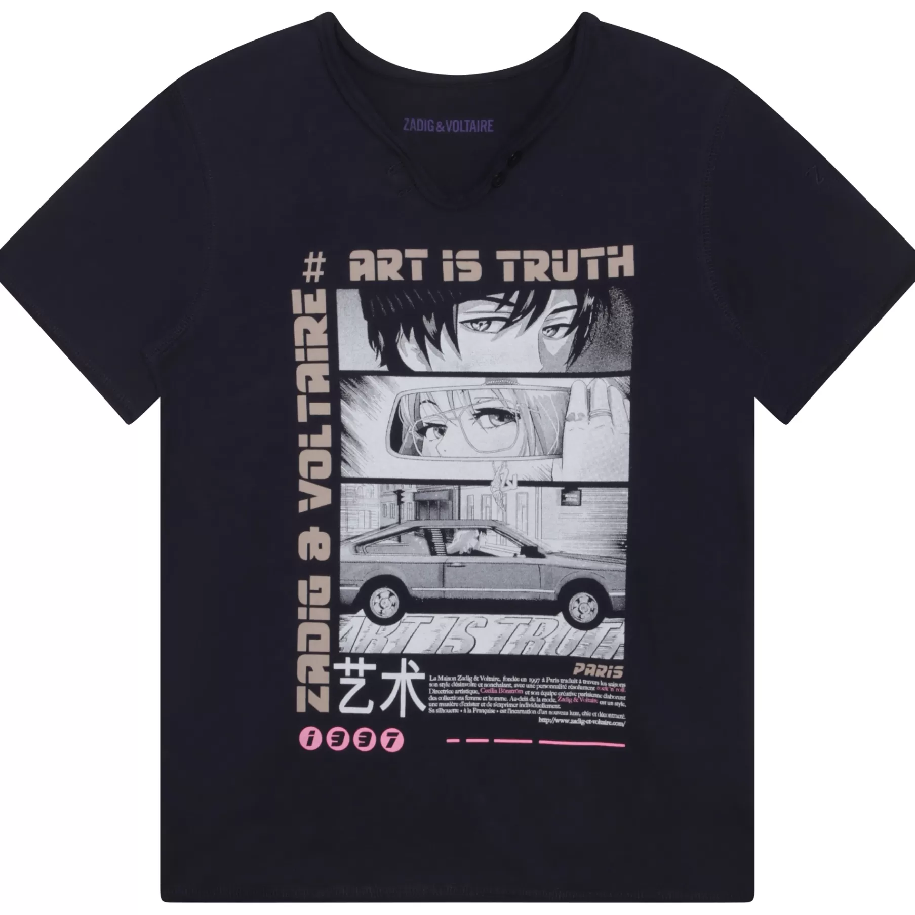 Garçon ZADIG & VOLTAIRE T-Shirt A Manches Courtes