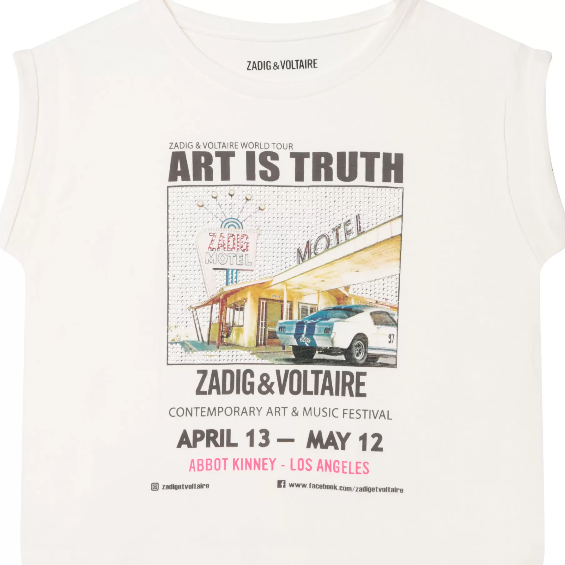 Fille ZADIG & VOLTAIRE T-Shirt Avec Imprime Et Strass