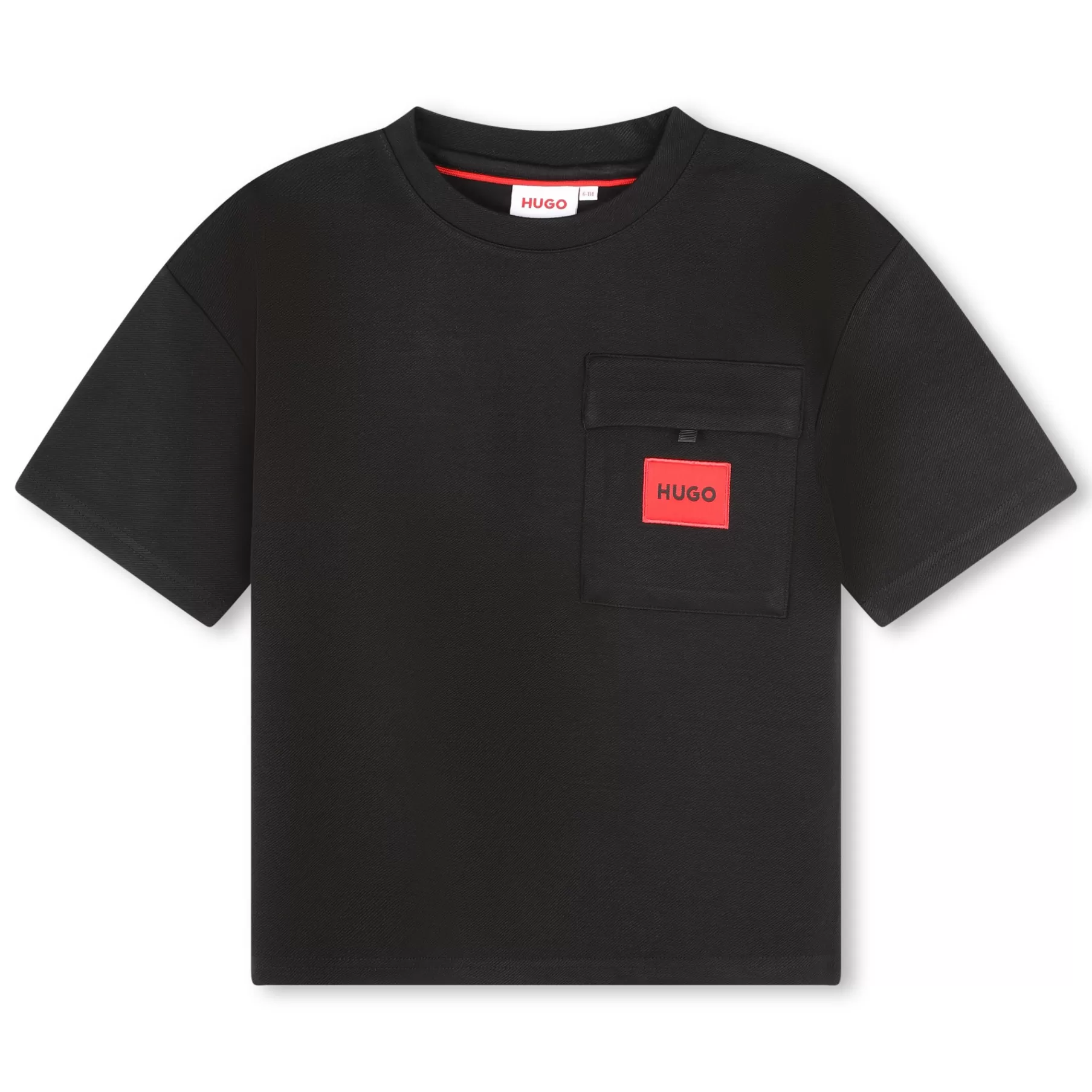 Garçon HUGO T-Shirt Avec Poche Plaquee