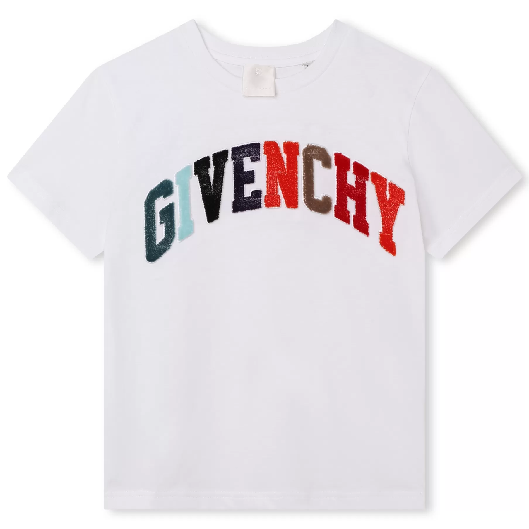 Garçon GIVENCHY T-Shirt Coton A Badges Velours