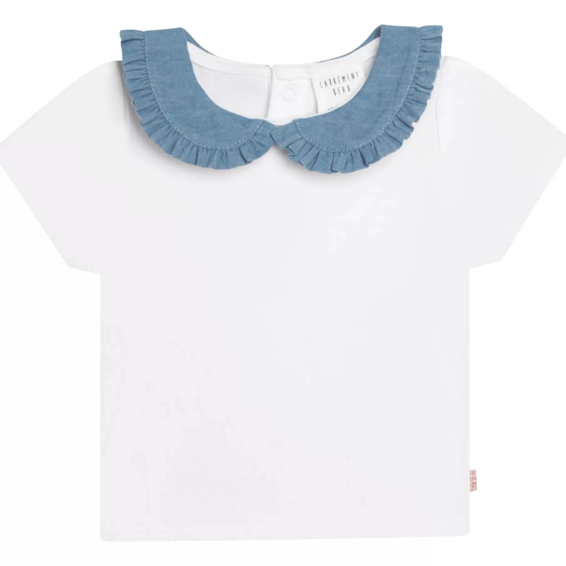 Fille CARREMENT BEAU T-Shirt Coton A Col Claudine