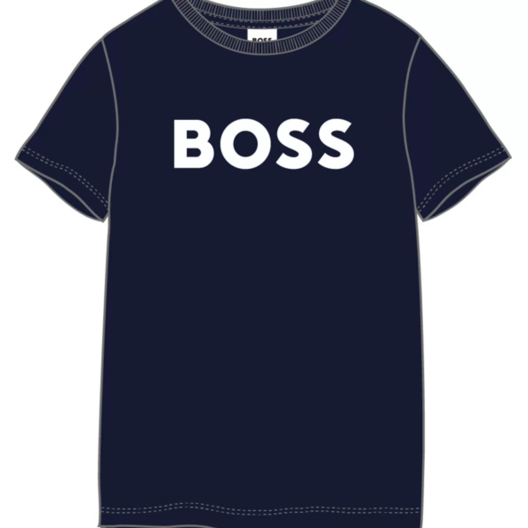 Garçon BOSS T-Shirt Coton Manches Courtes