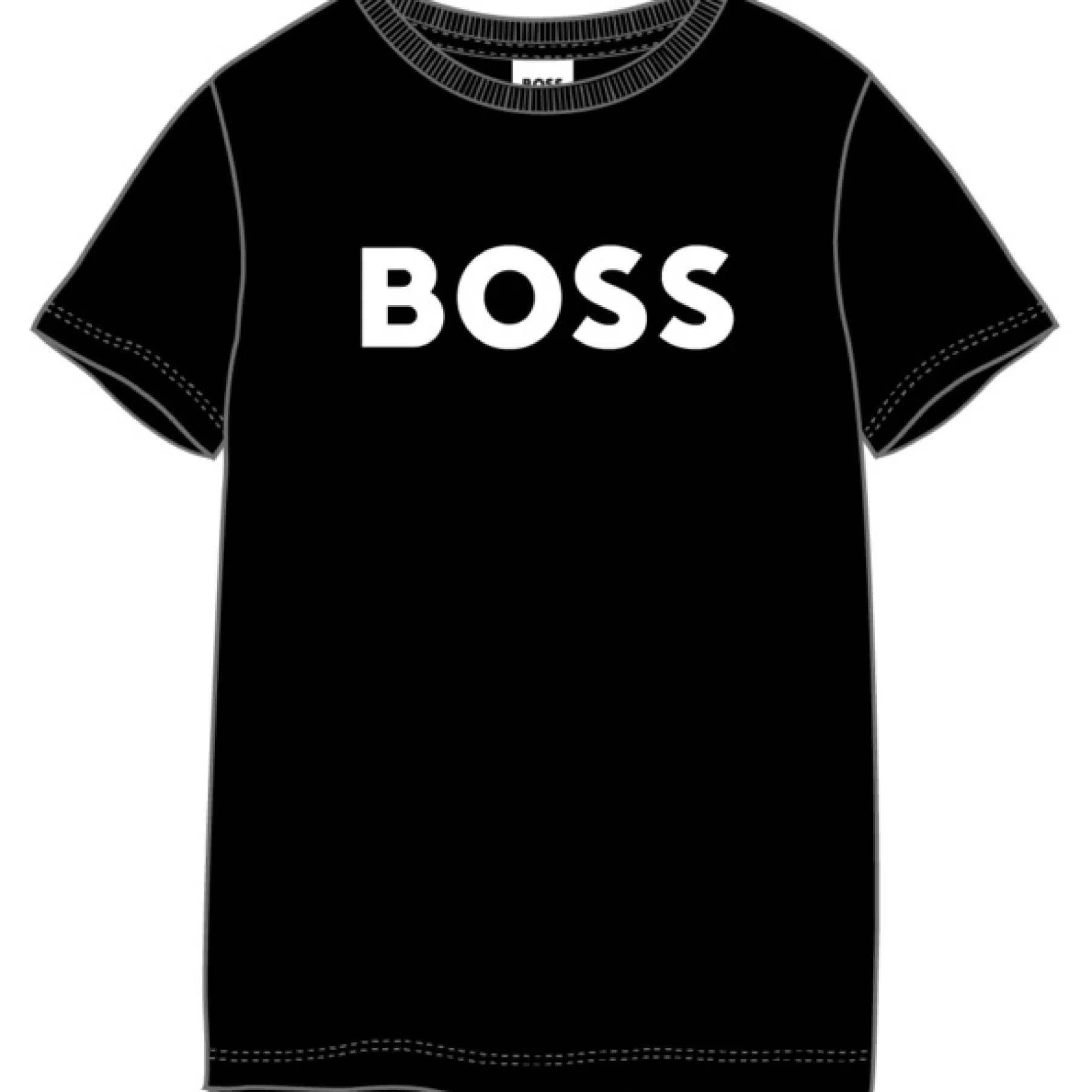 Garçon BOSS T-Shirt Coton Manches Courtes