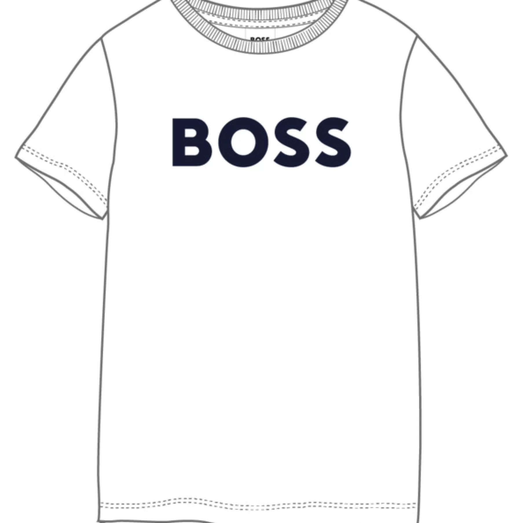 Garçon BOSS T-Shirt Coton Manches Courtes