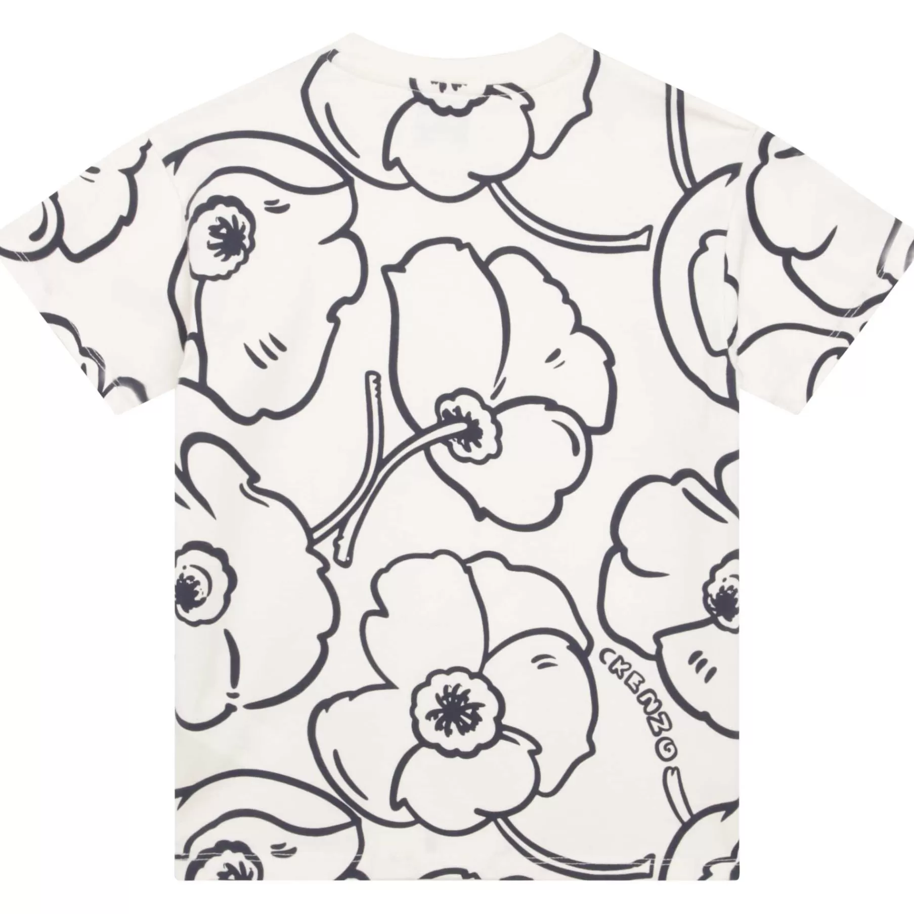 Garçon KENZO KIDS T-Shirt En Coton A Fleurs