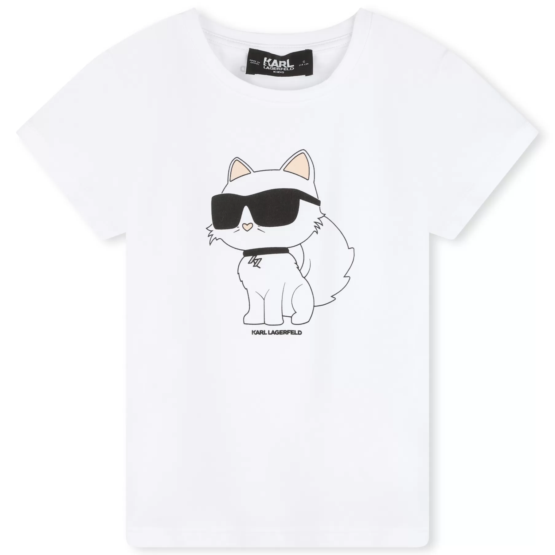 Fille KARL LAGERFELD KIDS T-Shirt En Coton Et Modal