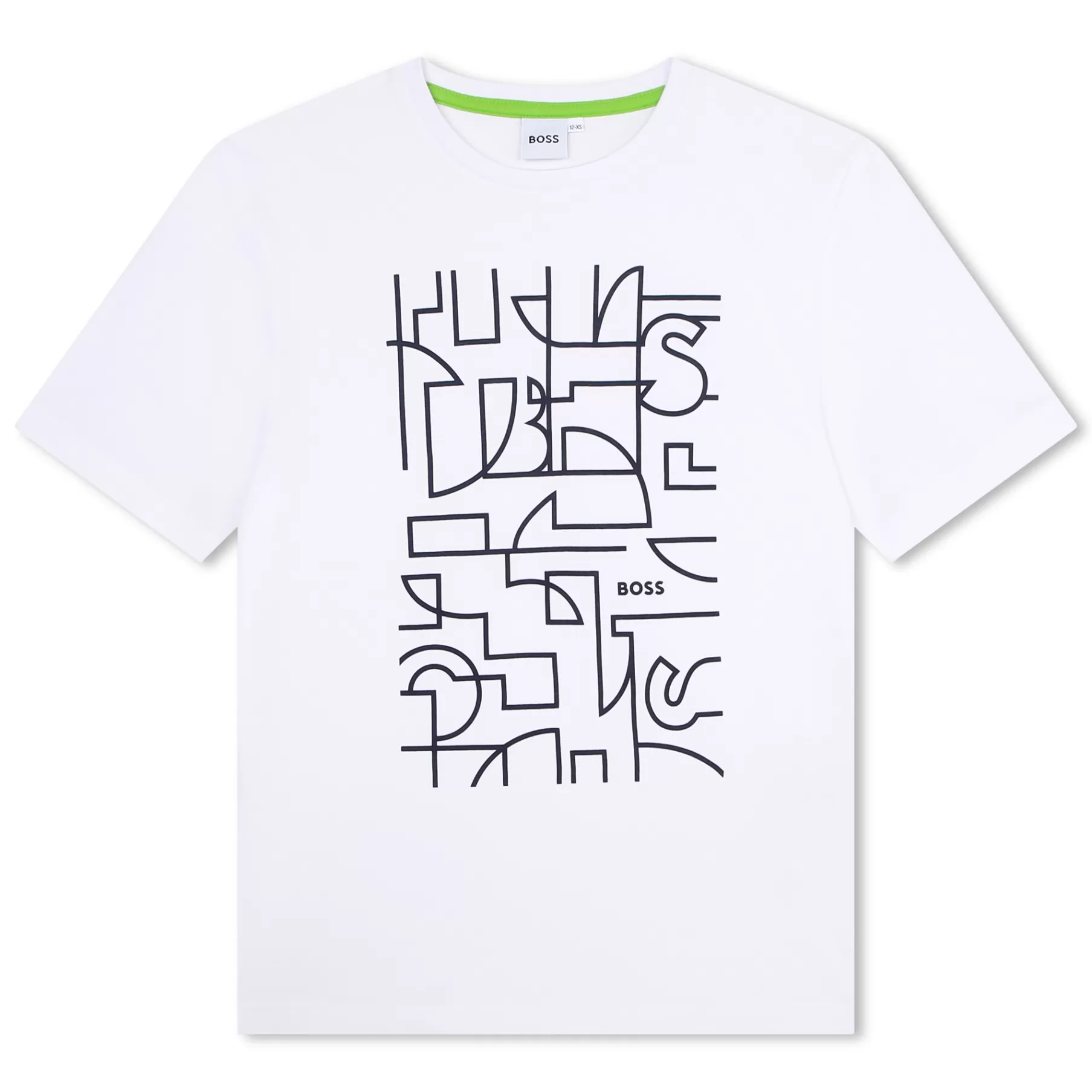 Garçon BOSS T-Shirt En Coton Imprime Place