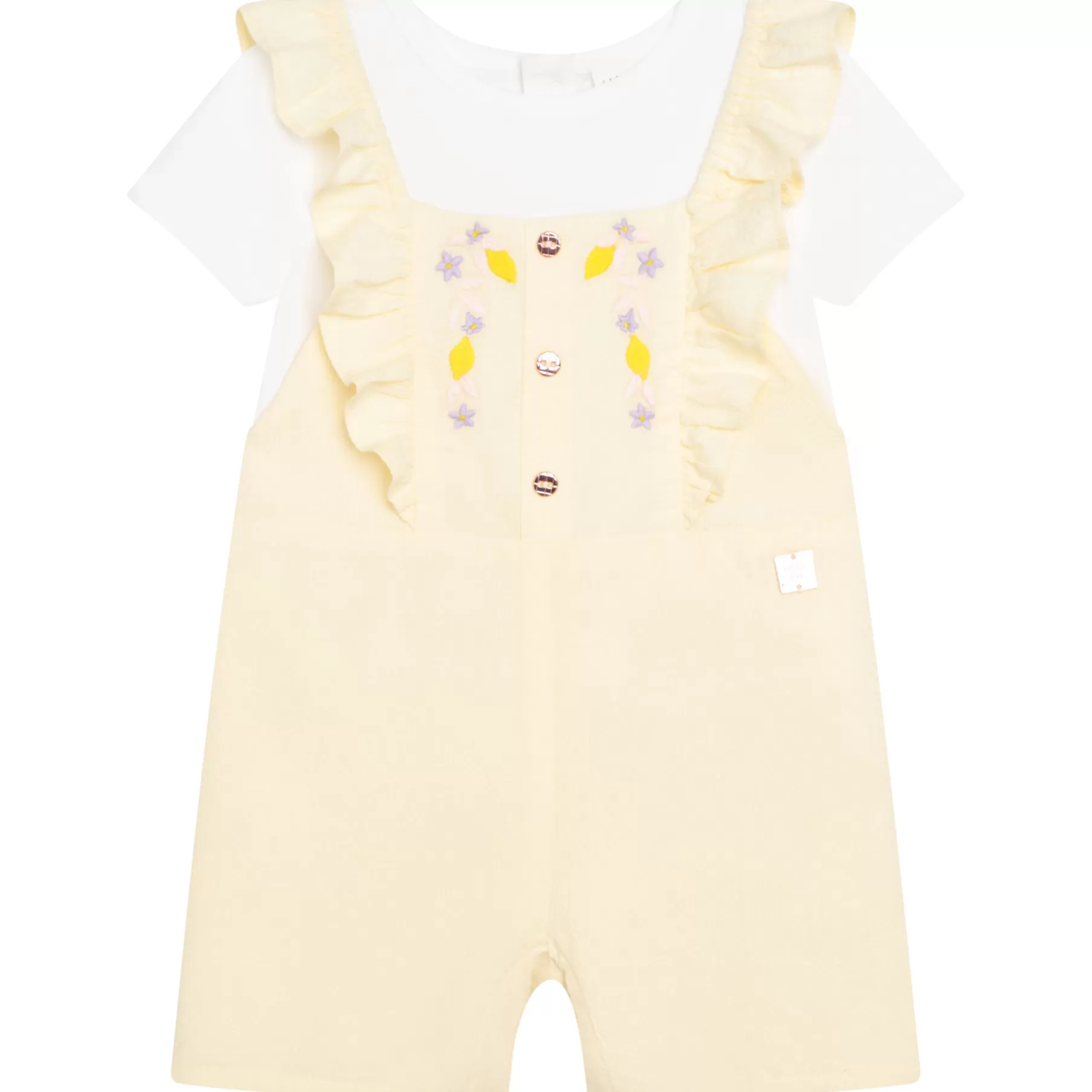Fille CARREMENT BEAU T-Shirt Et Salopette En Coton