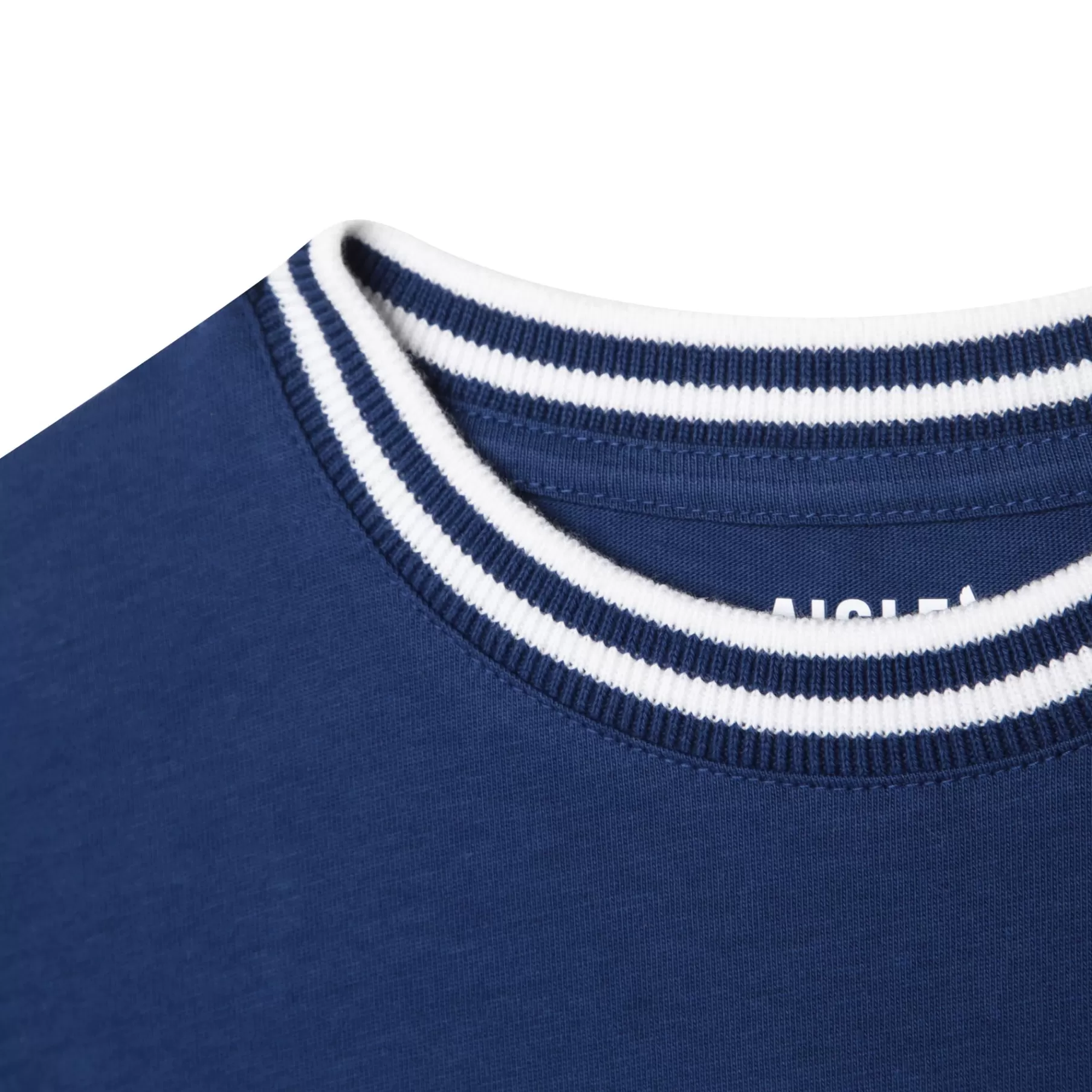 Garçon AIGLE T-Shirt Imprime Avec Col Raye