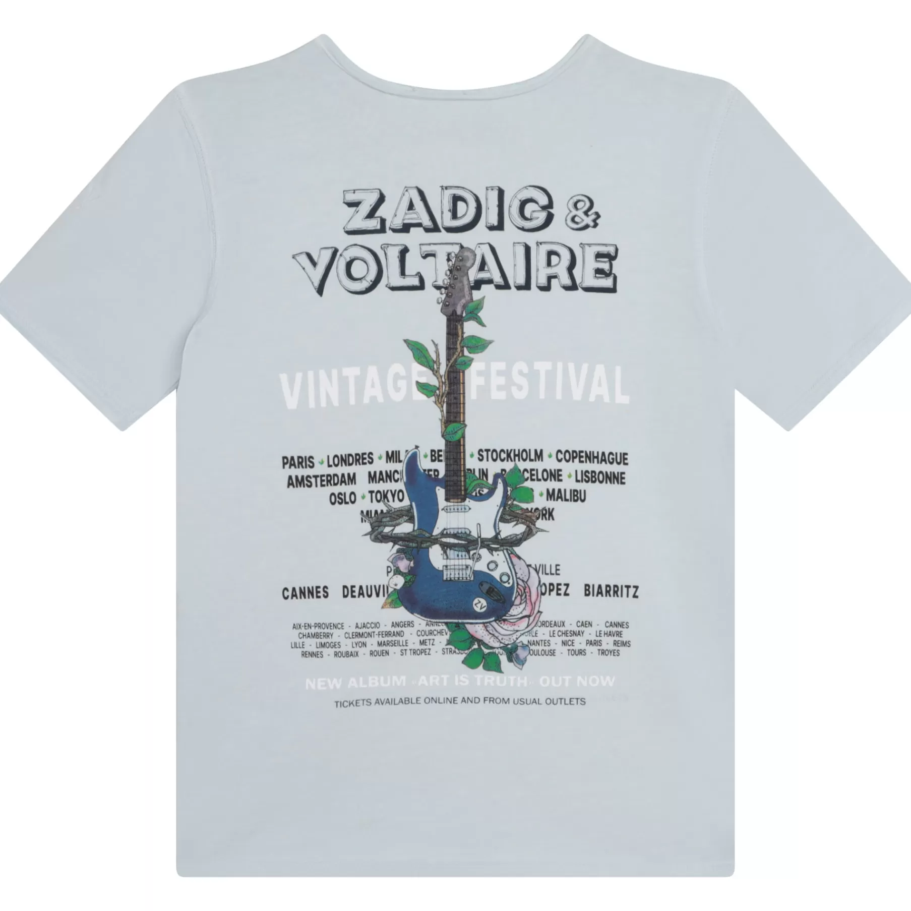 Garçon ZADIG & VOLTAIRE T-Shirt Imprime Guitare