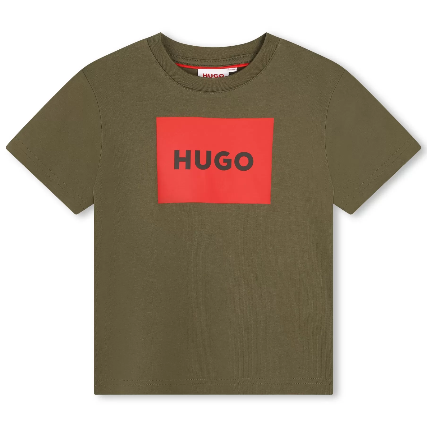 Garçon HUGO T-Shirt Imprime Logo Encadre