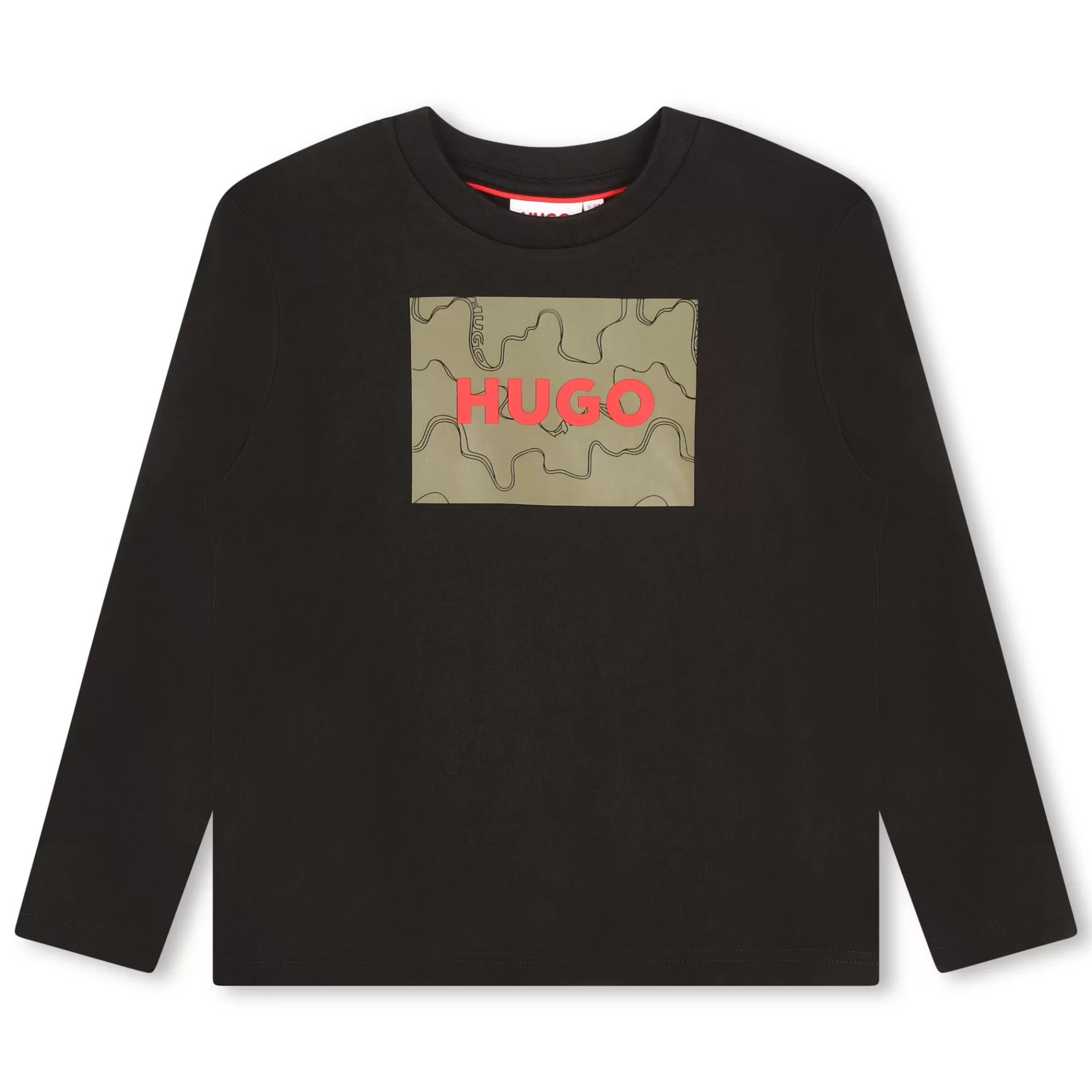 Garçon HUGO T-Shirt Imprime Logo Encadre