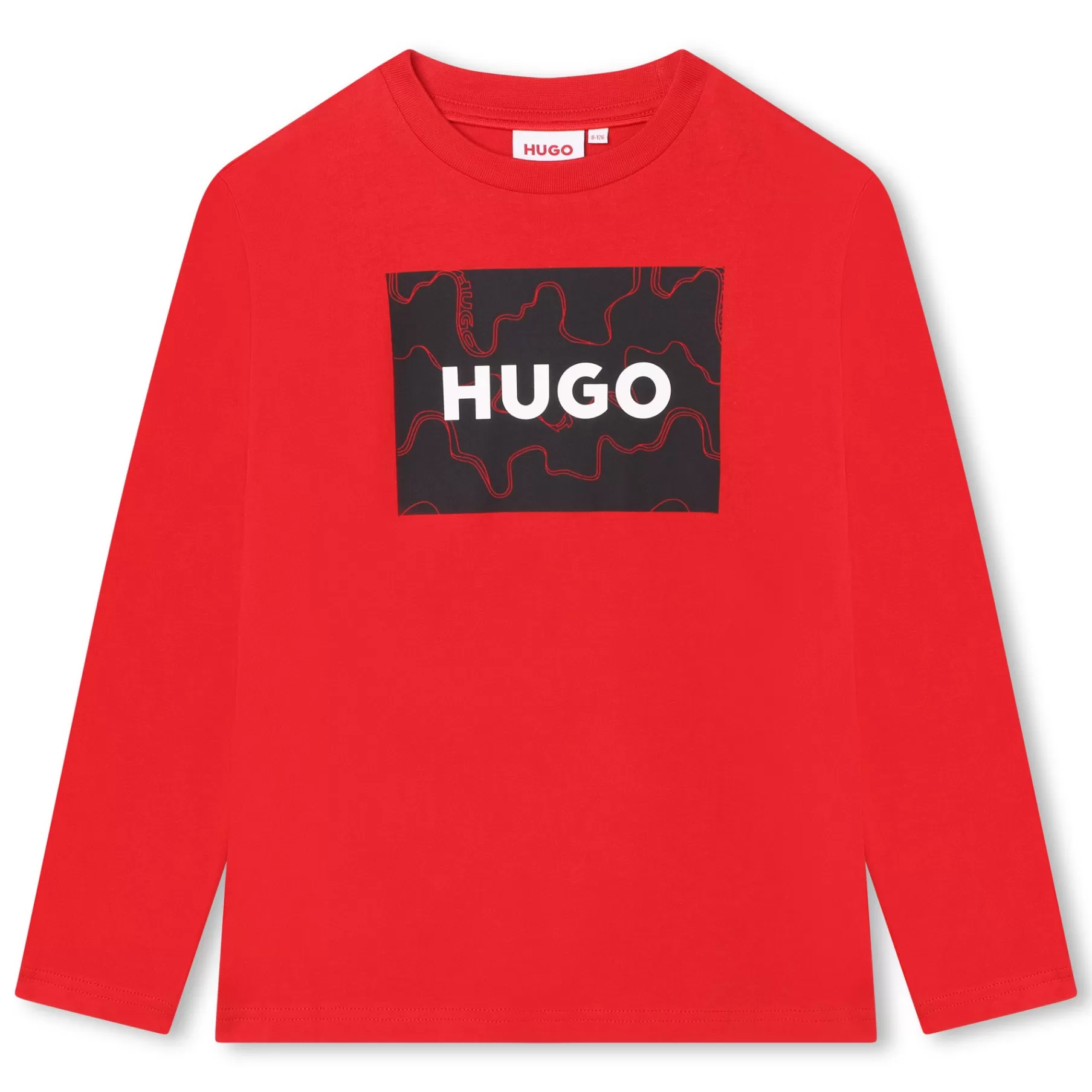 Garçon HUGO T-Shirt Imprime Logo Encadre