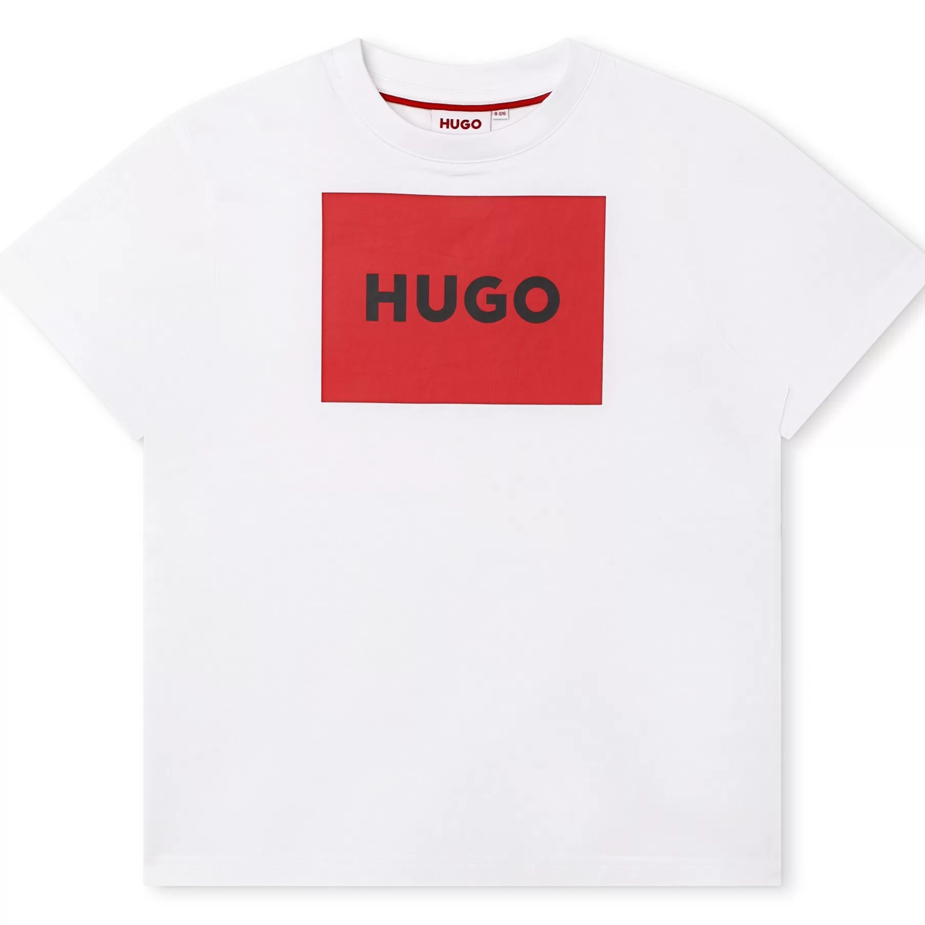 Garçon HUGO T-Shirt Imprime Logo Encadre