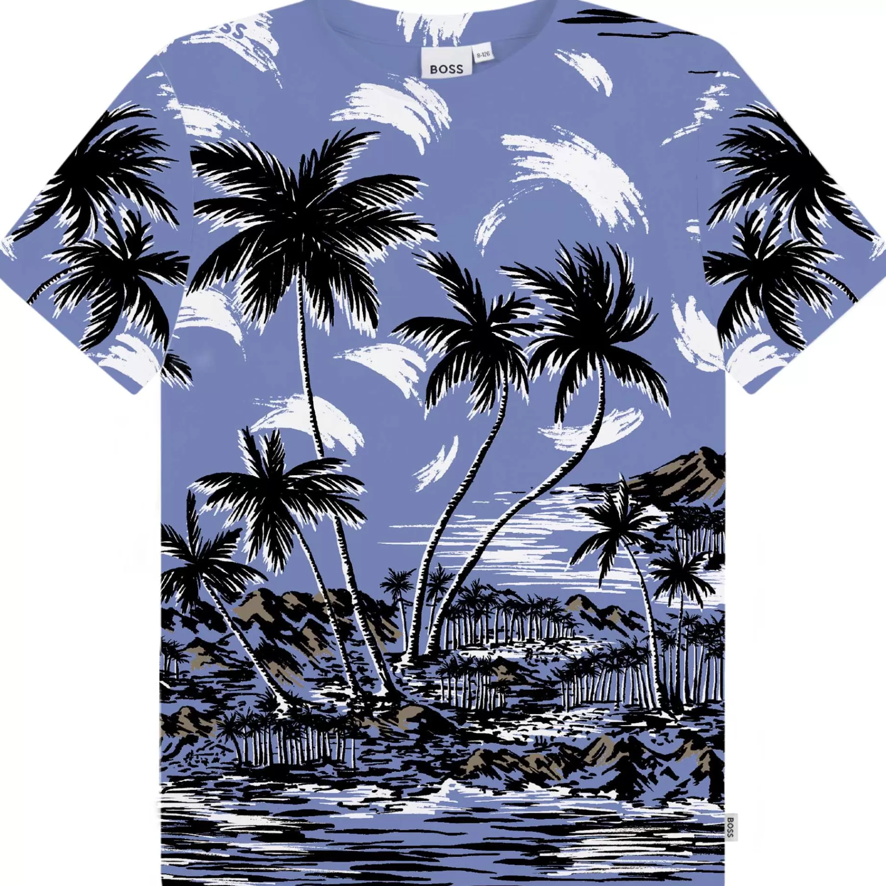 Garçon BOSS T-Shirt Imprime Tropical