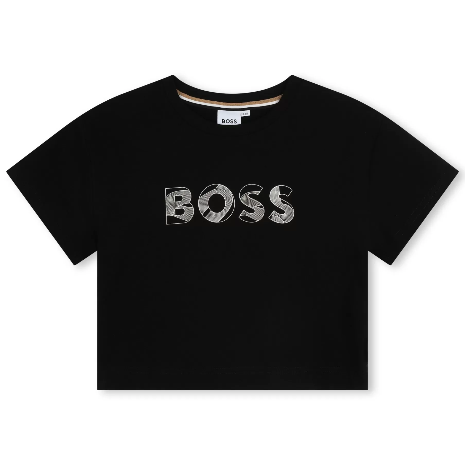 Fille BOSS T-Shirt Manches Courtes Coton