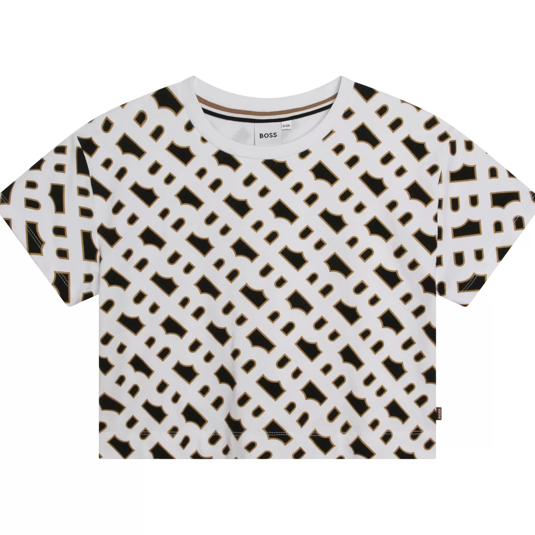 Fille BOSS T-Shirt Manches Courtes Coton