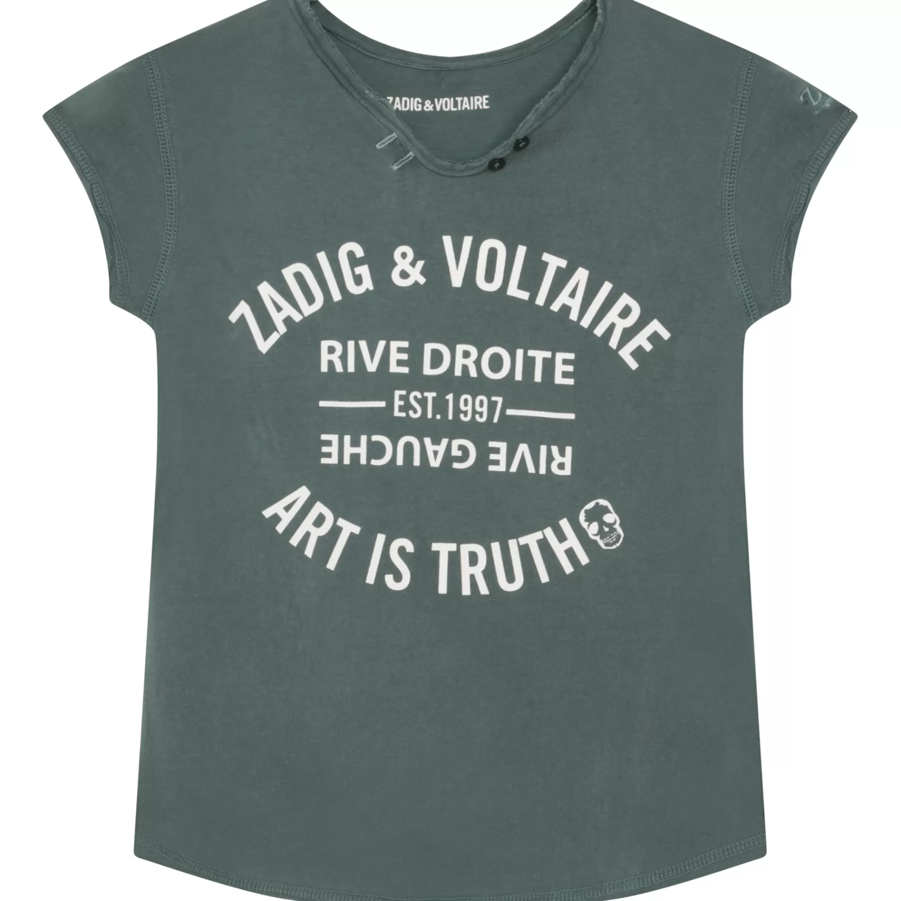 Fille ZADIG & VOLTAIRE T-Shirt Manches Courtes Coton