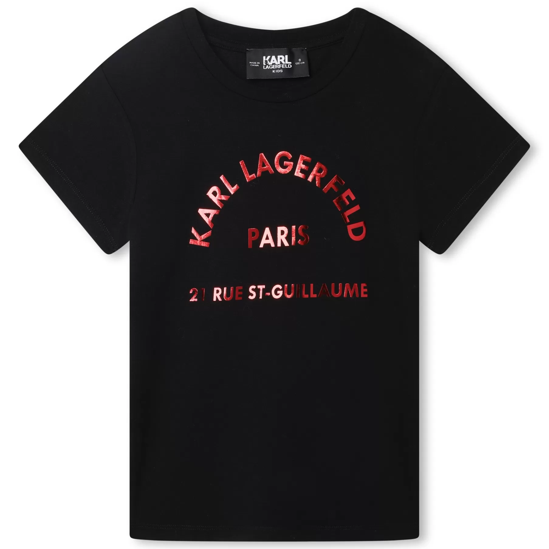 Fille KARL LAGERFELD KIDS T-Shirt Manches Courtes Floque