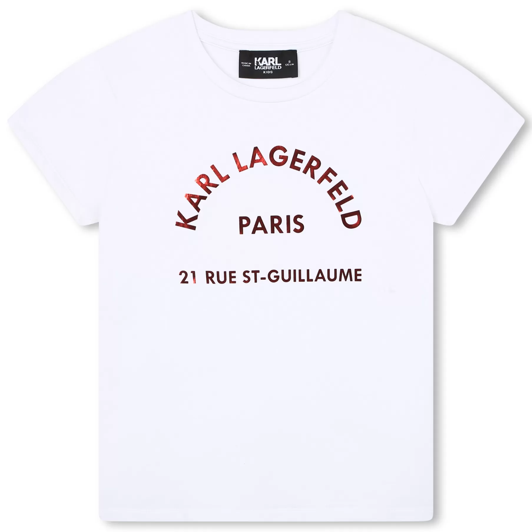 Fille KARL LAGERFELD KIDS T-Shirt Manches Courtes Floque