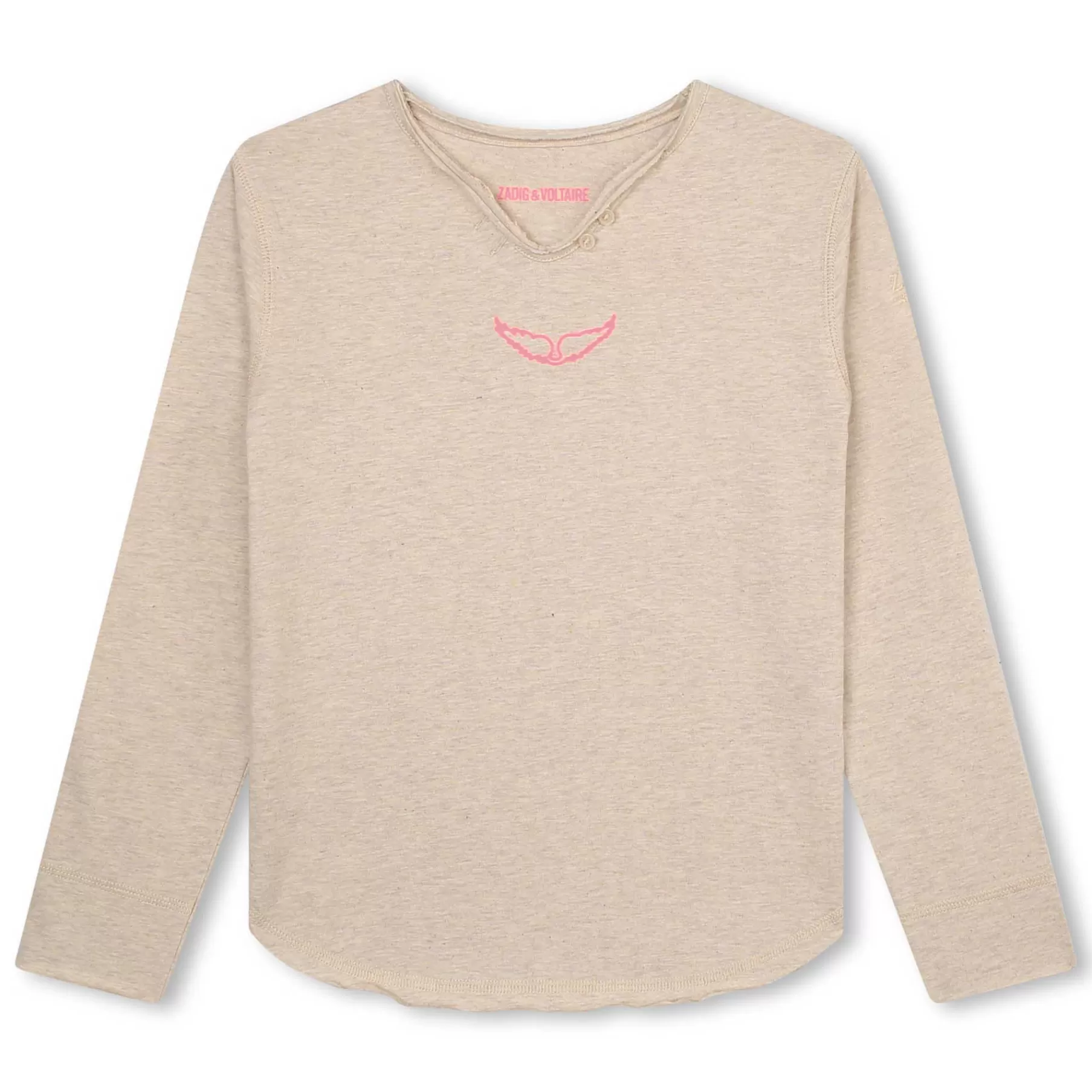 Fille ZADIG & VOLTAIRE T-Shirt Manches Longues Coton