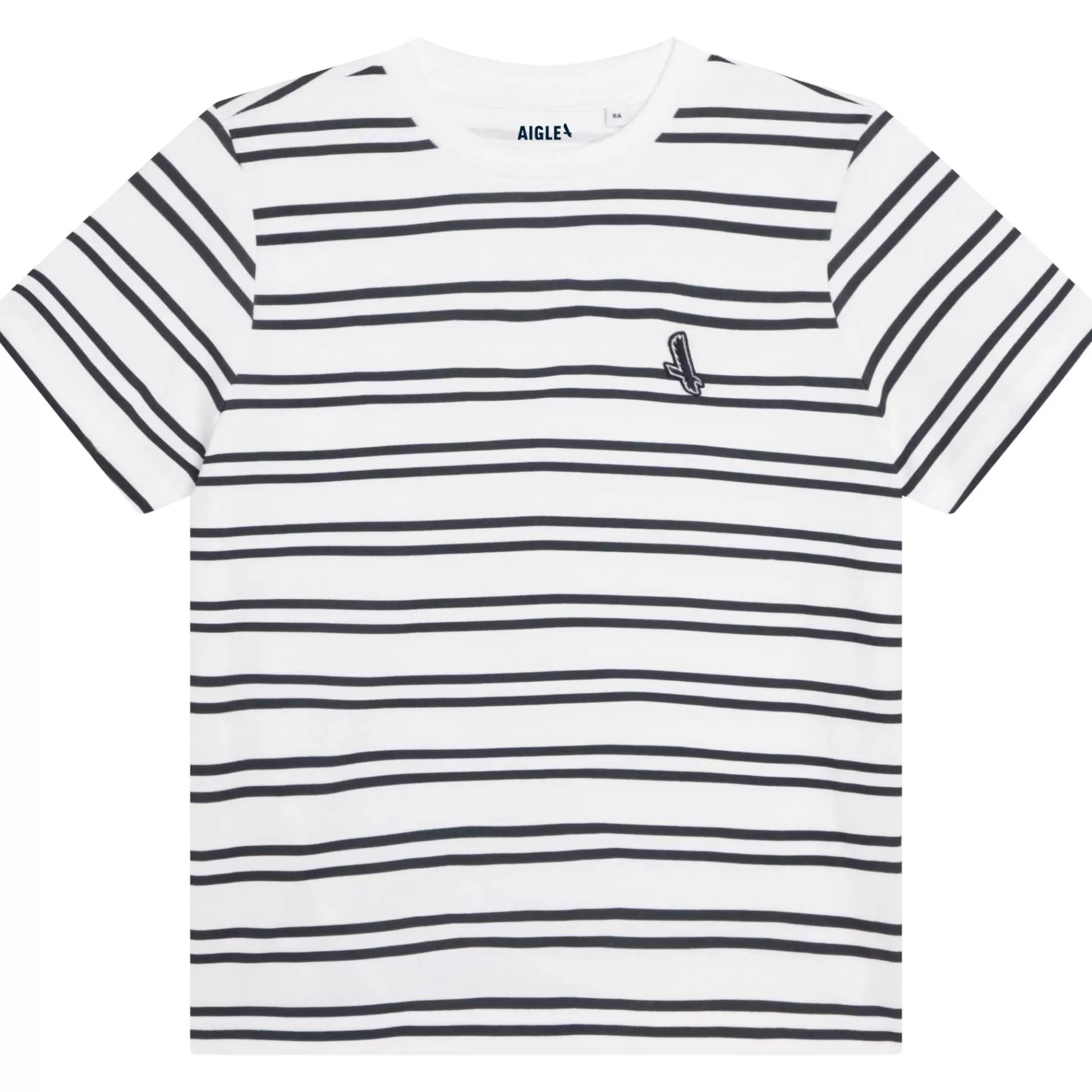 Garçon AIGLE T-Shirt Raye Avec Badge