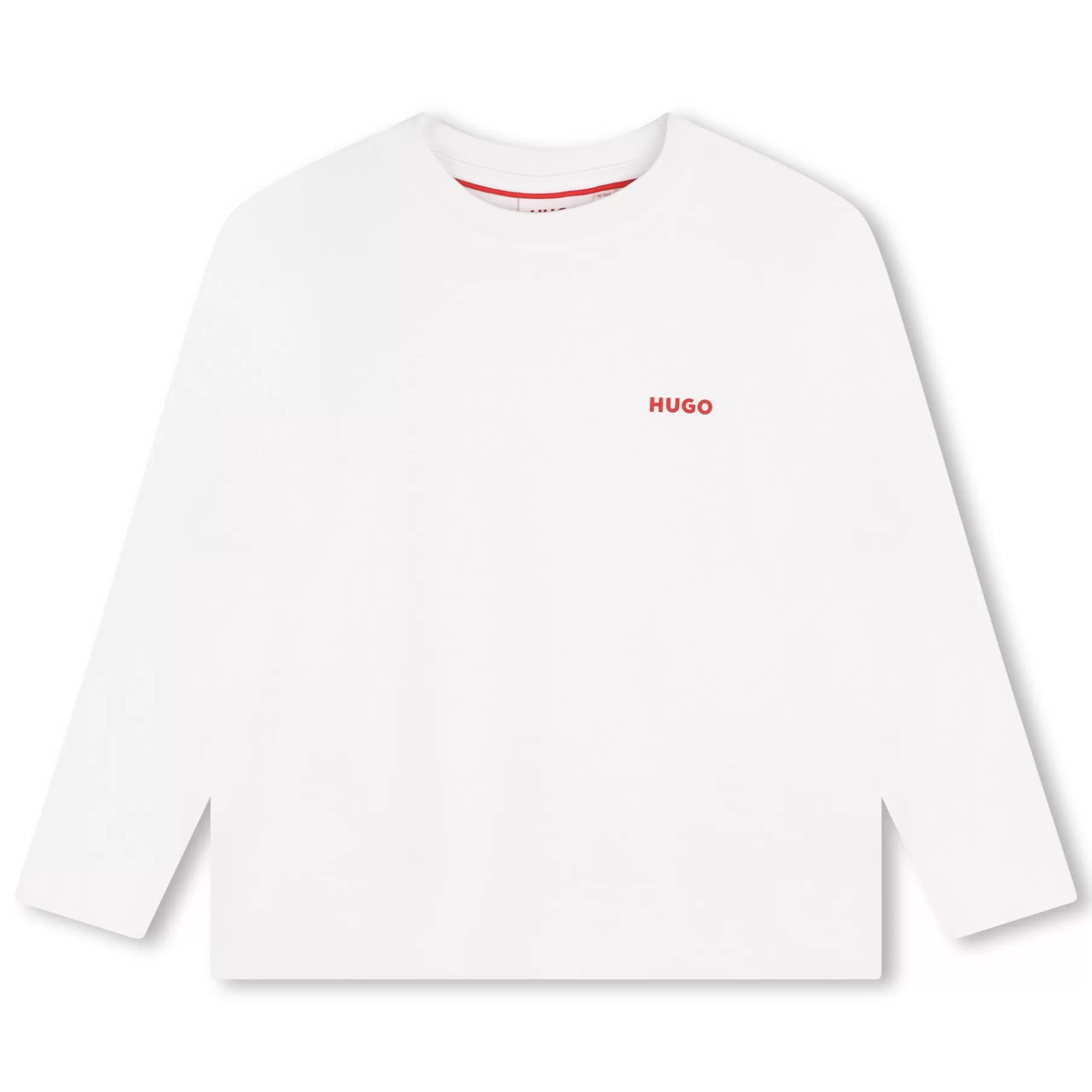 Garçon HUGO T-Shirt Uni Avec Logo Poitrine