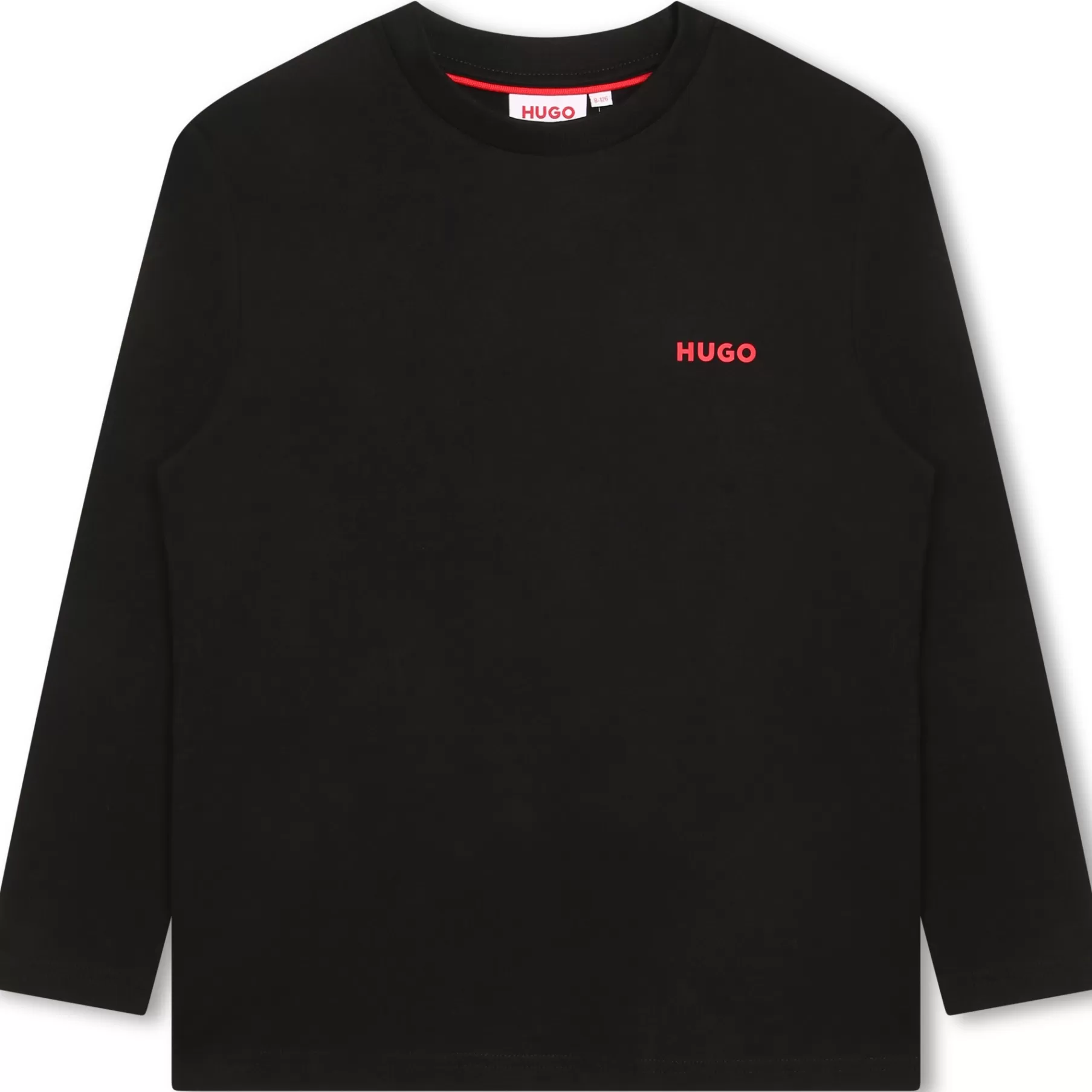 Garçon HUGO T-Shirt Uni Avec Logo Poitrine
