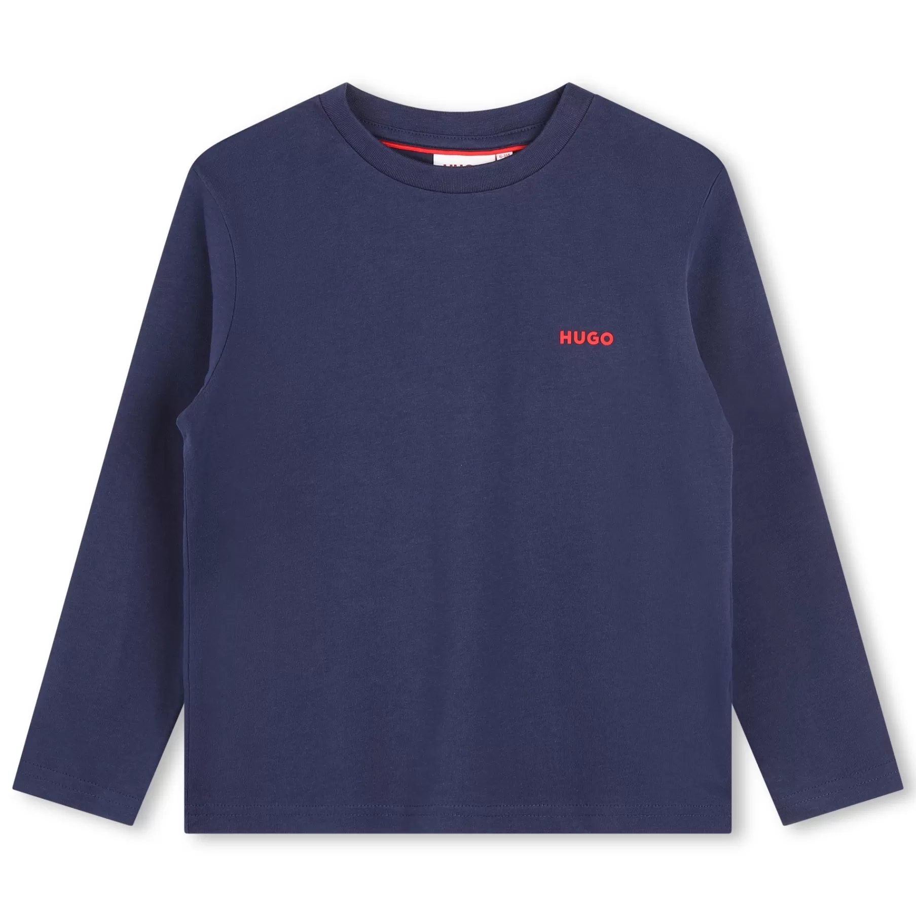 Garçon HUGO T-Shirt Uni Avec Logo Poitrine