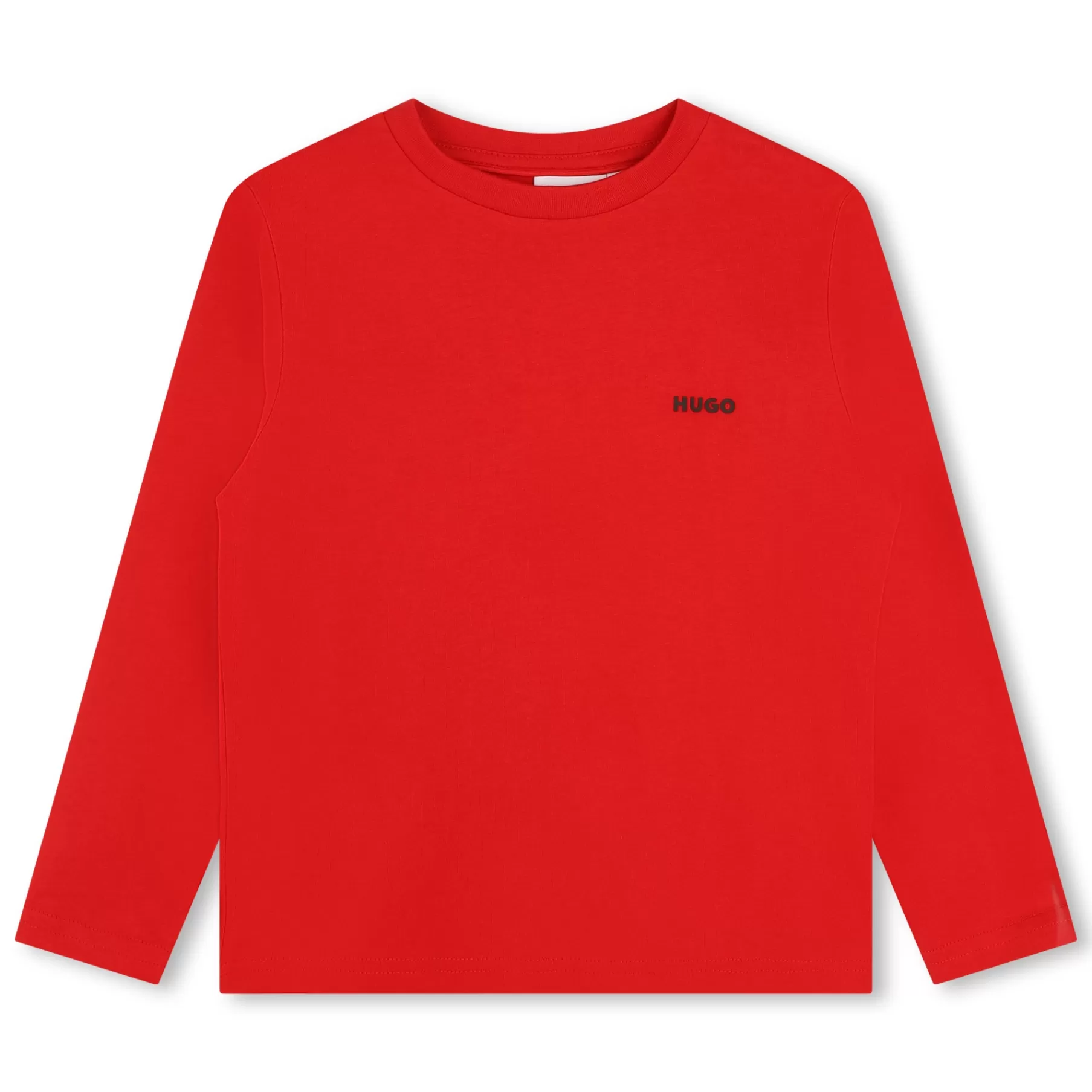 Garçon HUGO T-Shirt Uni Avec Logo Poitrine