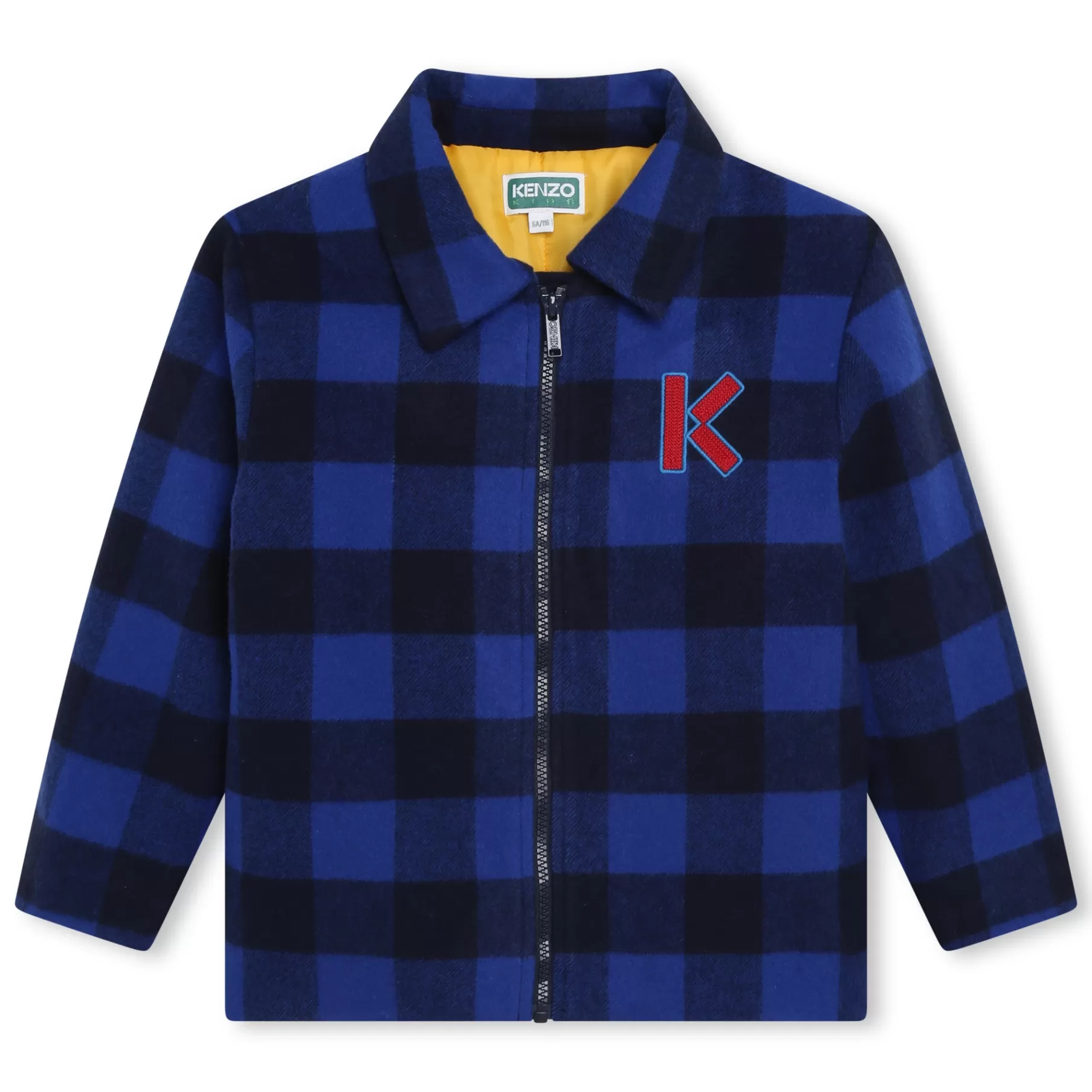 Garçon KENZO KIDS Veste A Carreaux Et Broderies