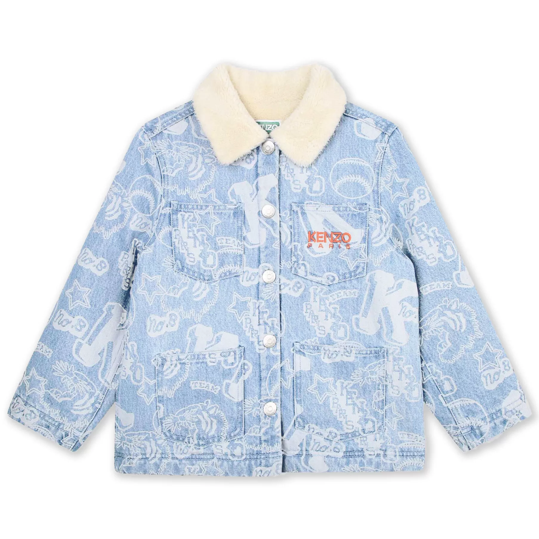 Garçon KENZO KIDS Veste En Denim Imprime