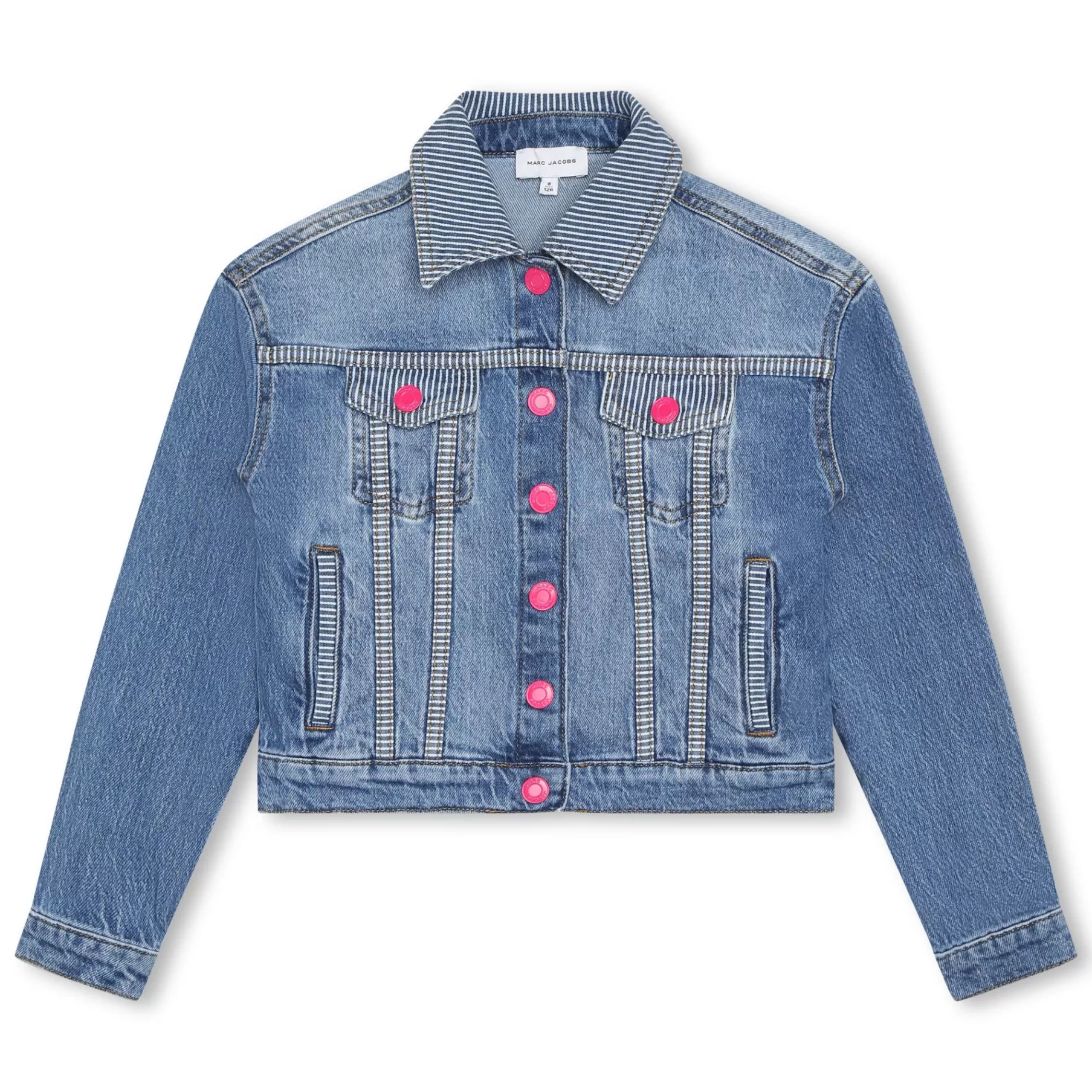 Fille MARC JACOBS Veste En Jean Details Rayes