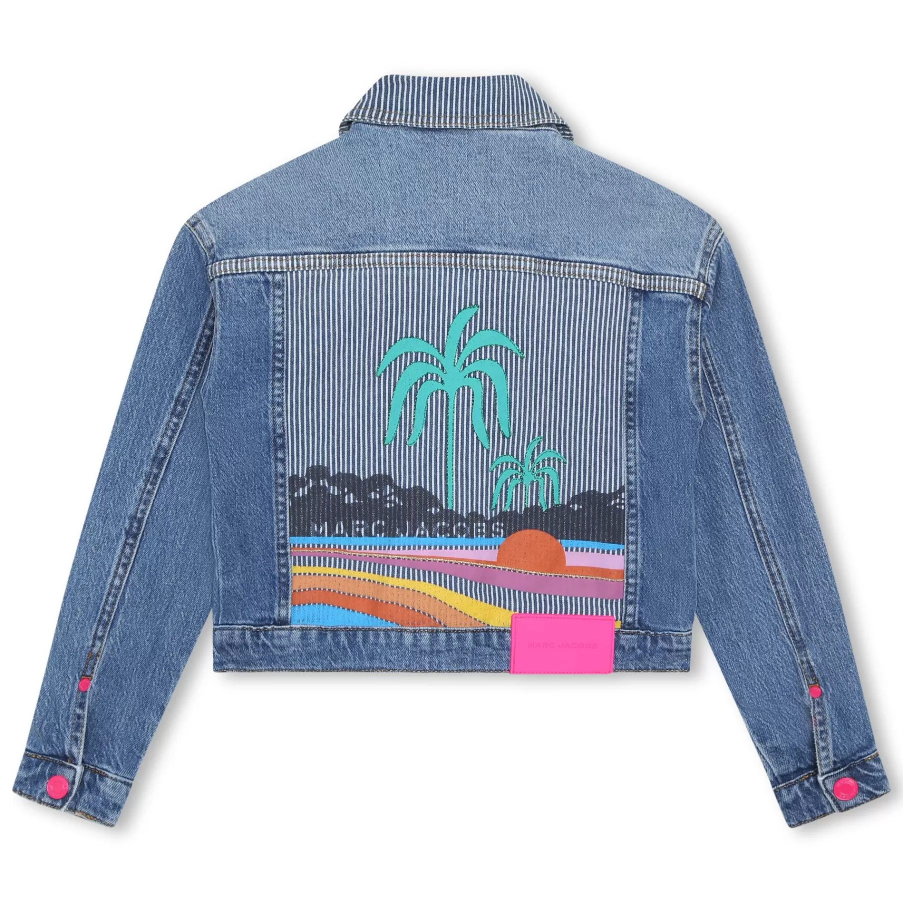 Fille MARC JACOBS Veste En Jean Details Rayes