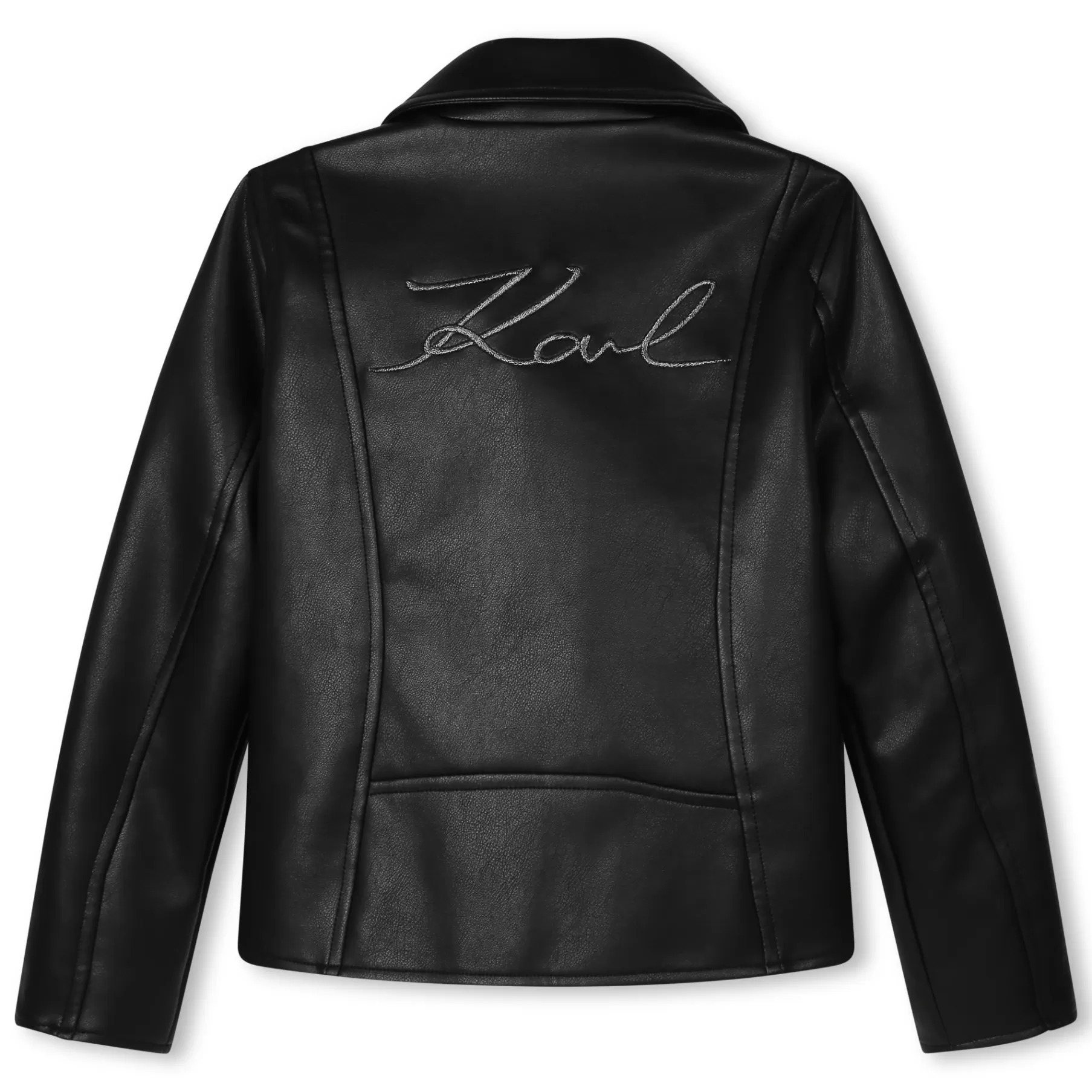 Fille KARL LAGERFELD KIDS Veste Motard En Toile Enduite