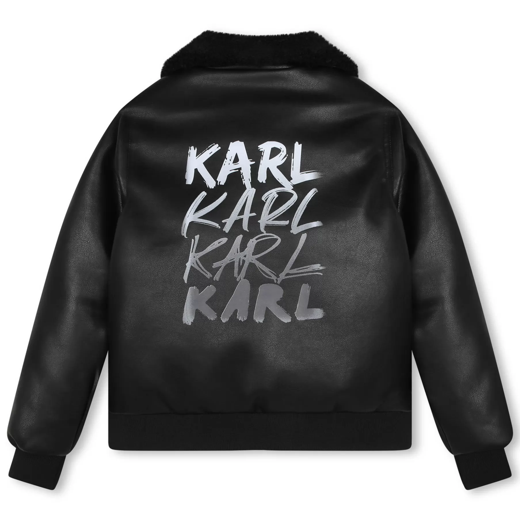 Garçon KARL LAGERFELD KIDS Veste Zippee En Toile Enduite